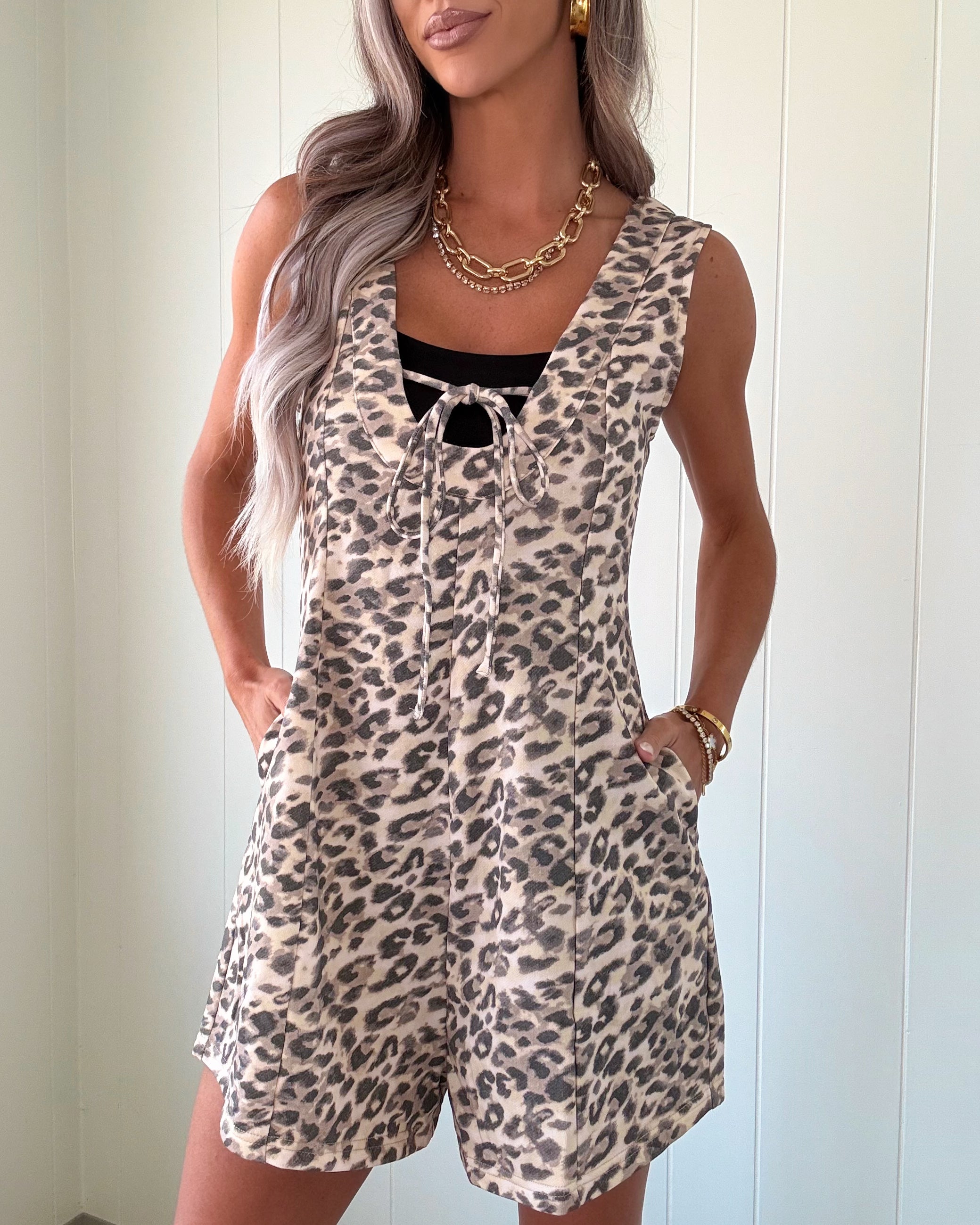 Wild Instinct Leopard Romper