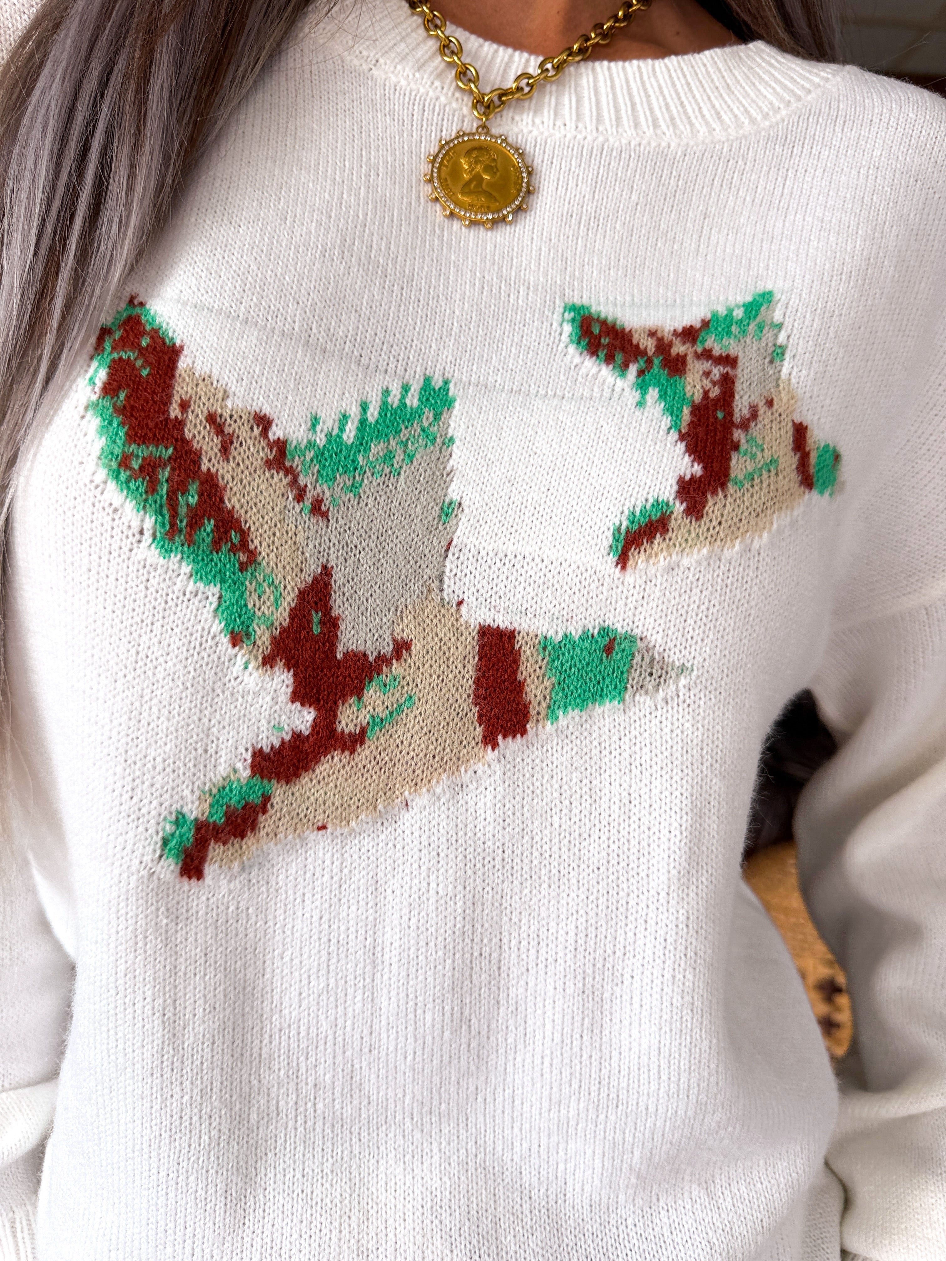 Sunny Side Duck Pullover - White