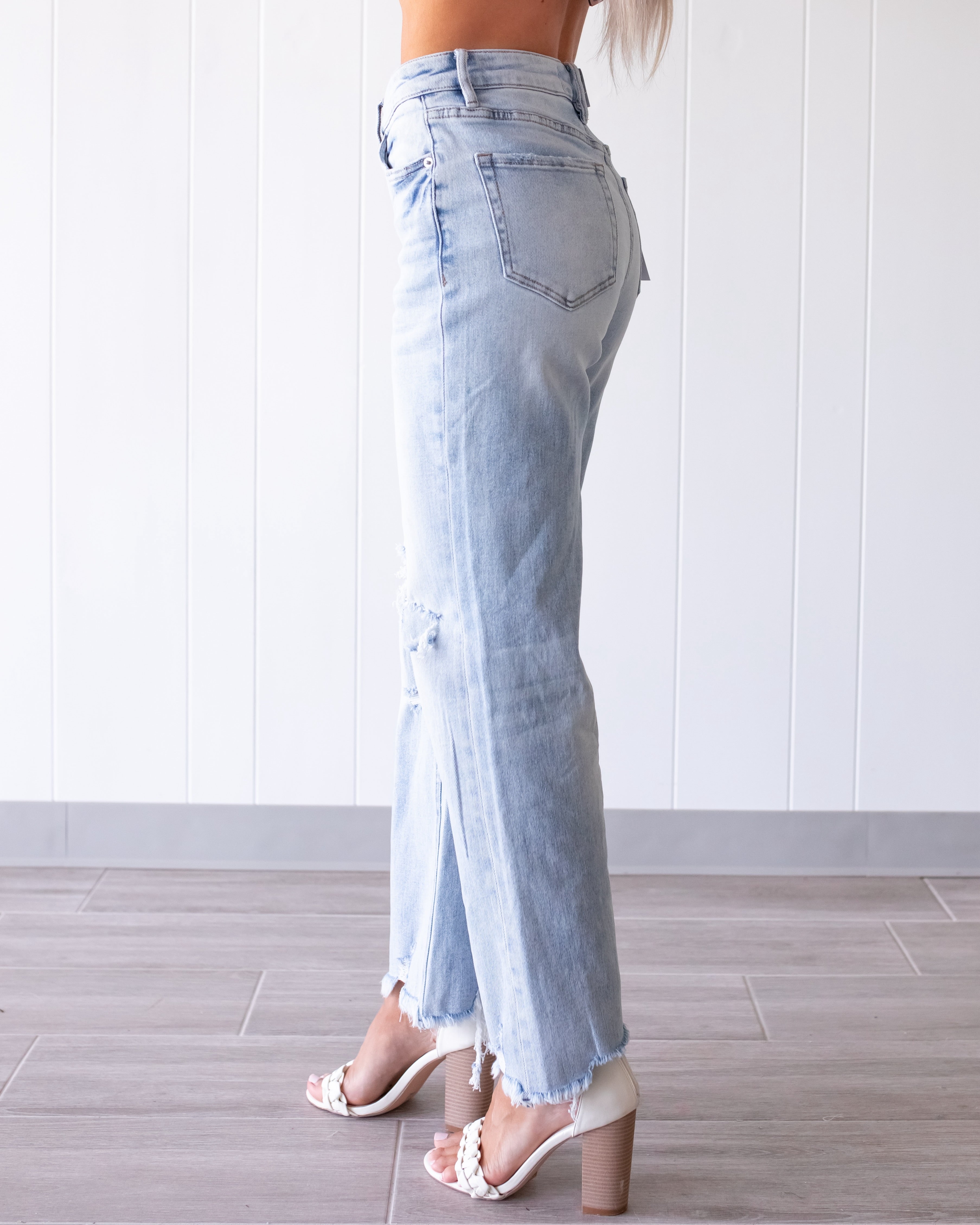 Pixie High Waist Distressed Jeans