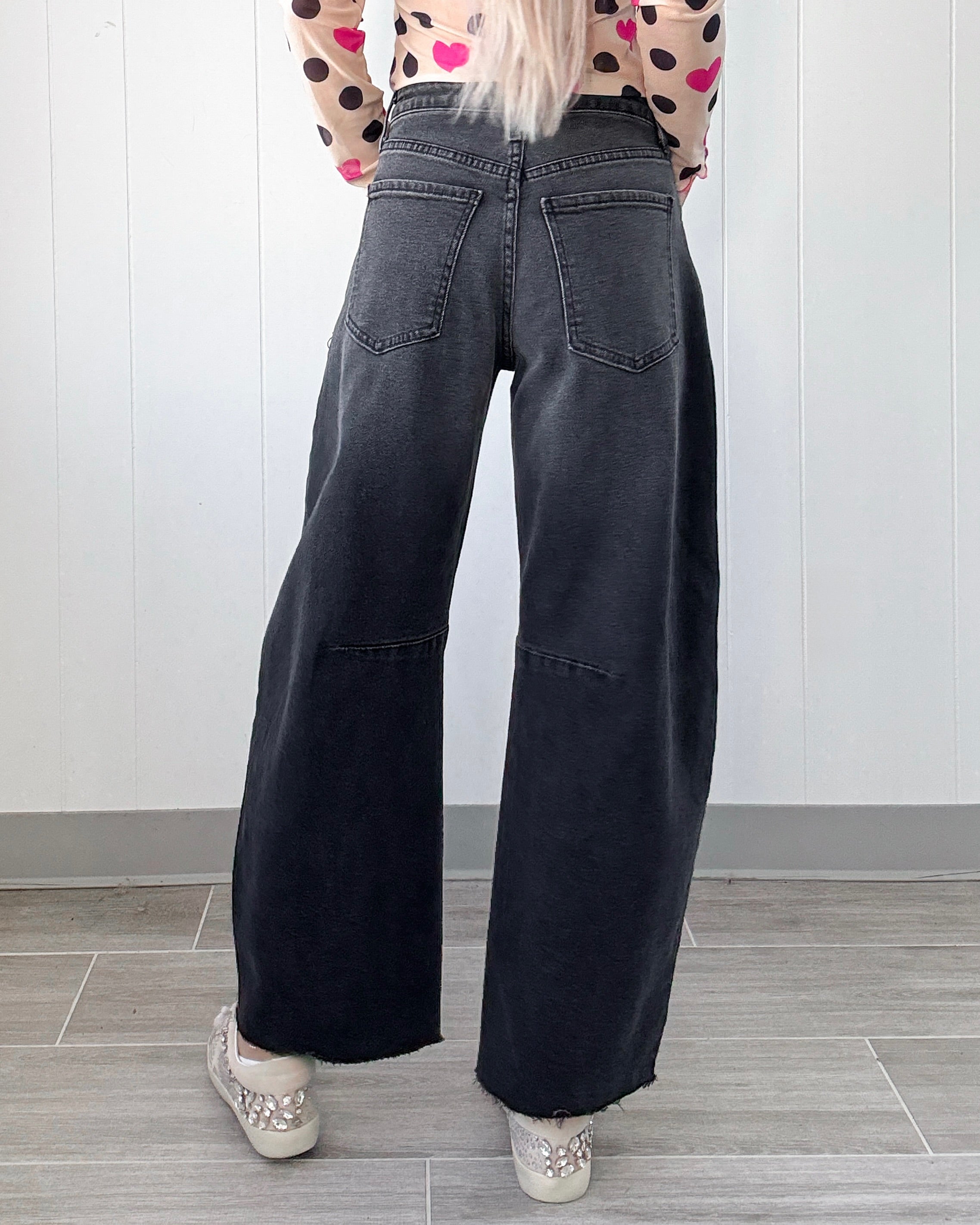 Madison Barrel Jeans - Black