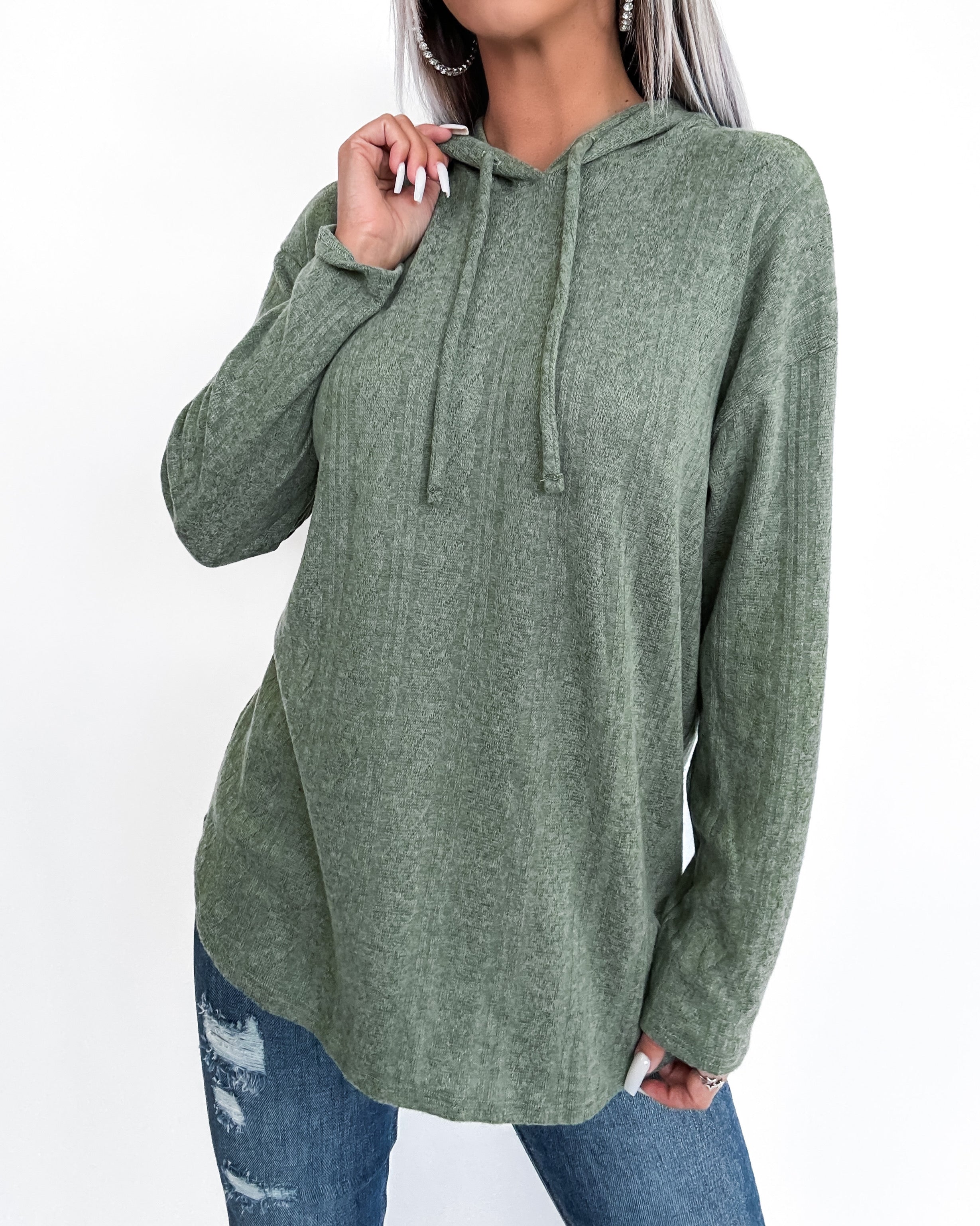 Going With You Hoodie- Olive