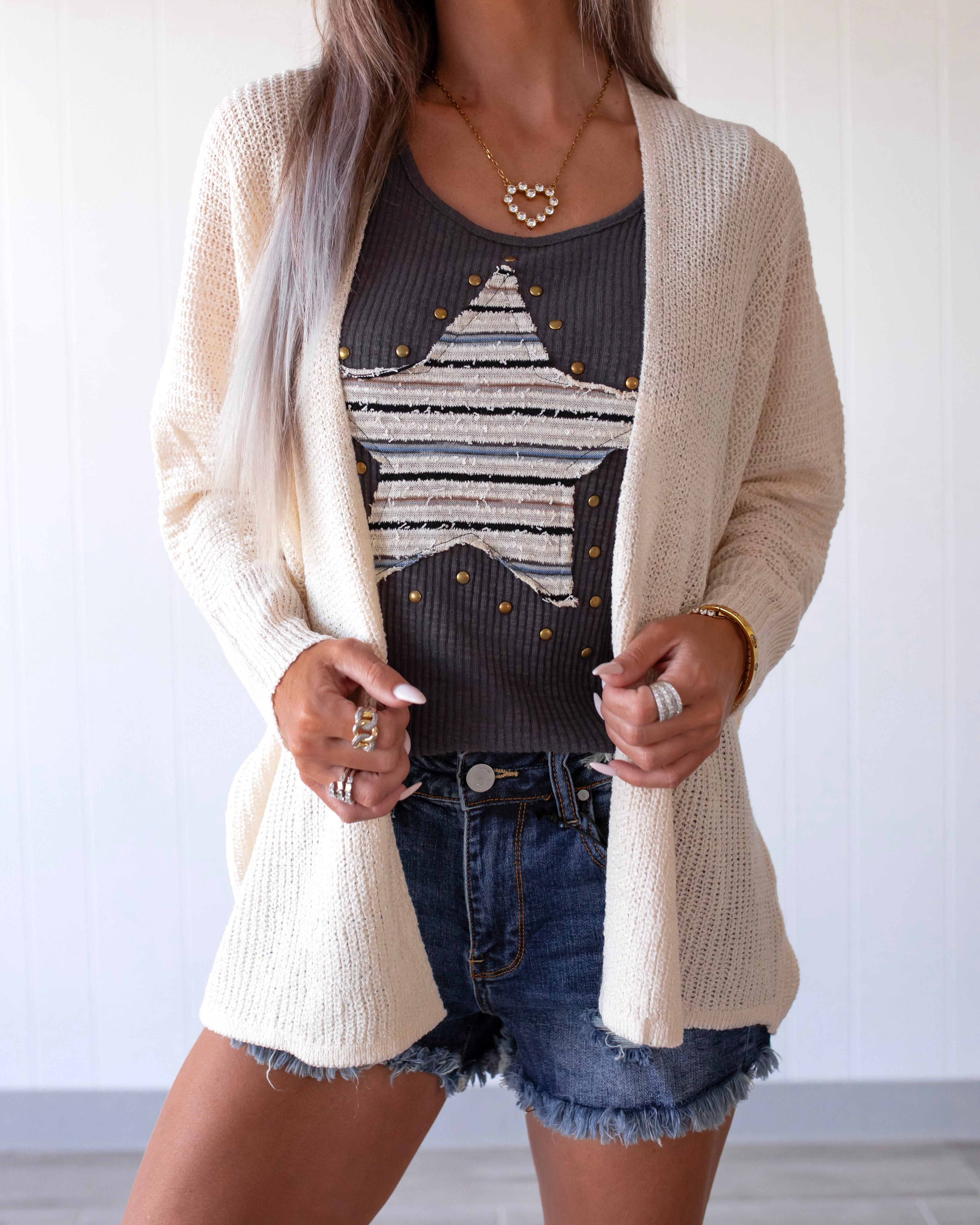 Sandy Shores Cardigan - Ivory