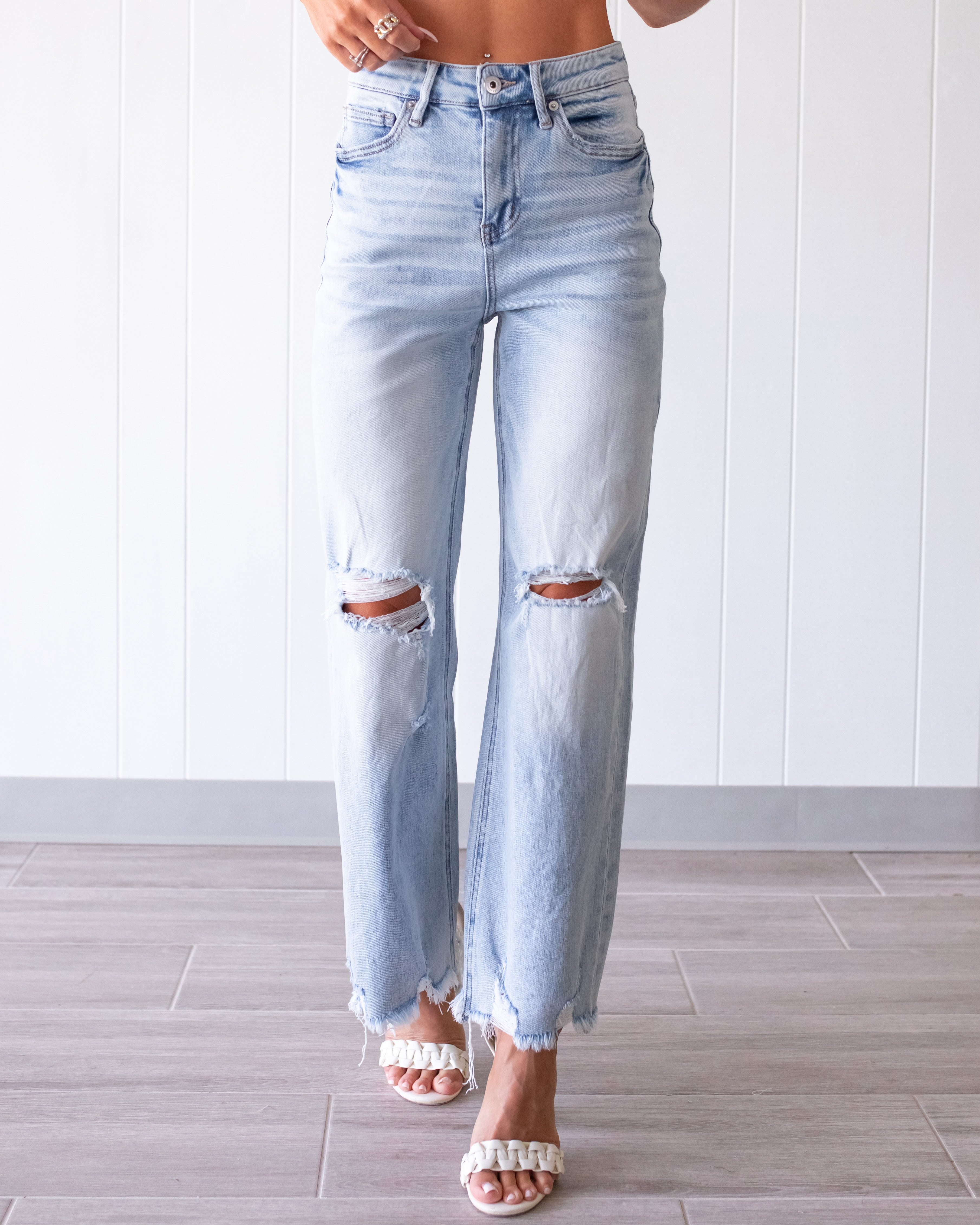 Pixie High Waist Distressed Jeans