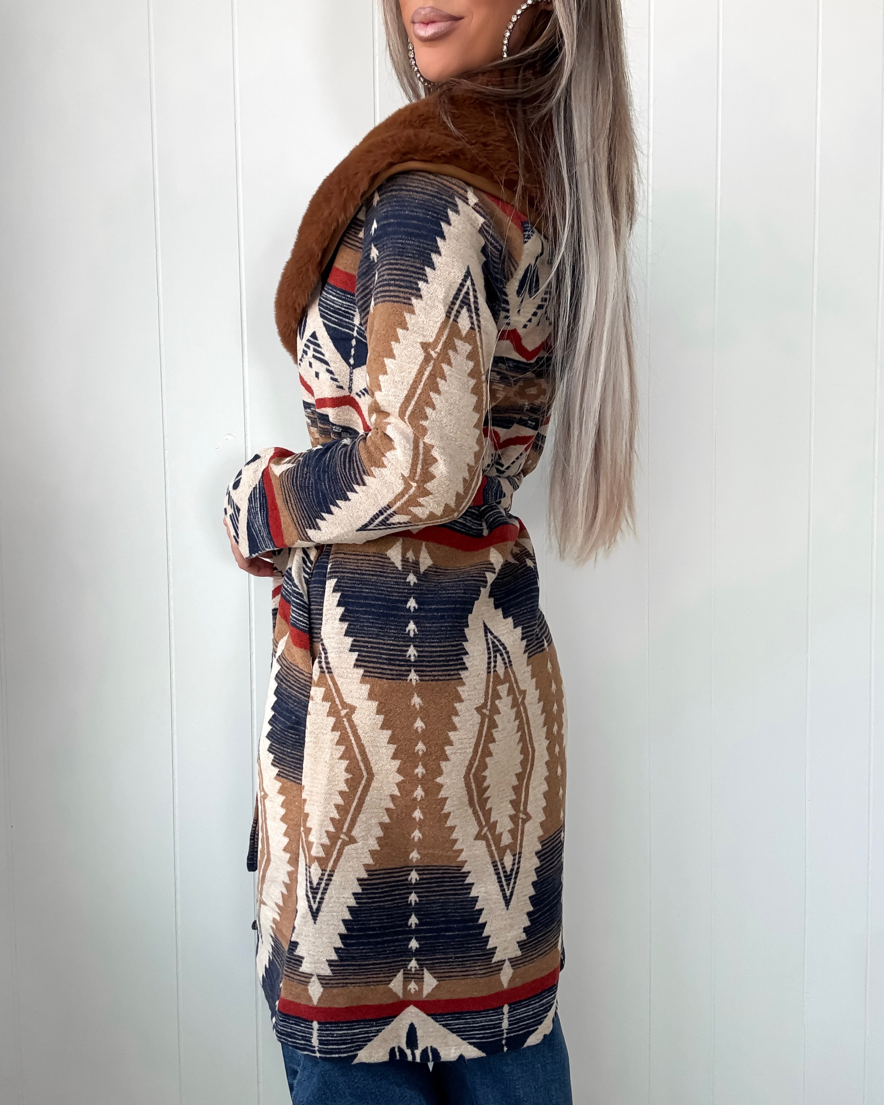 Trailblazer Aztec Jacket - Cream