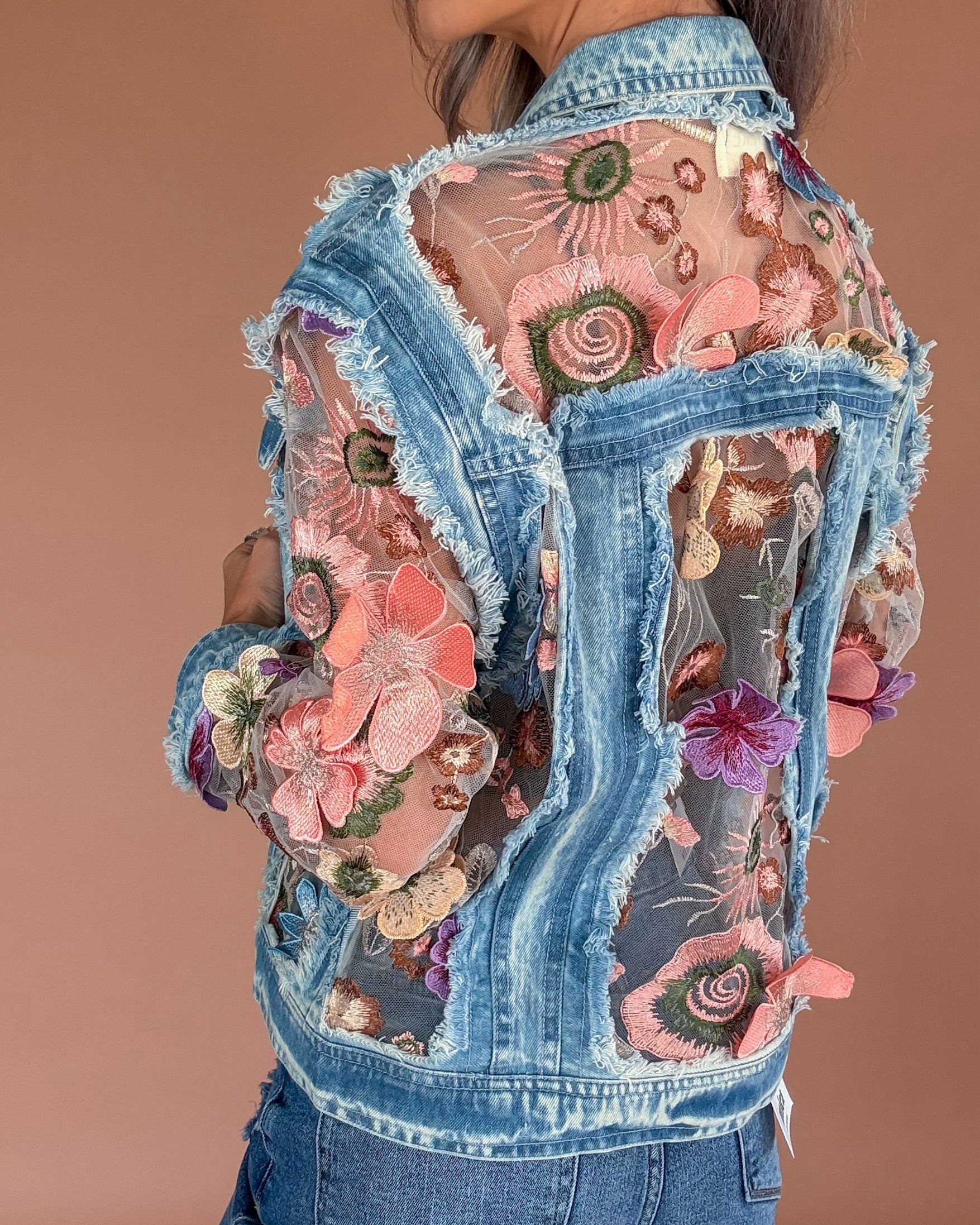 Petal & Denim Dream Jacket - Multi Floral