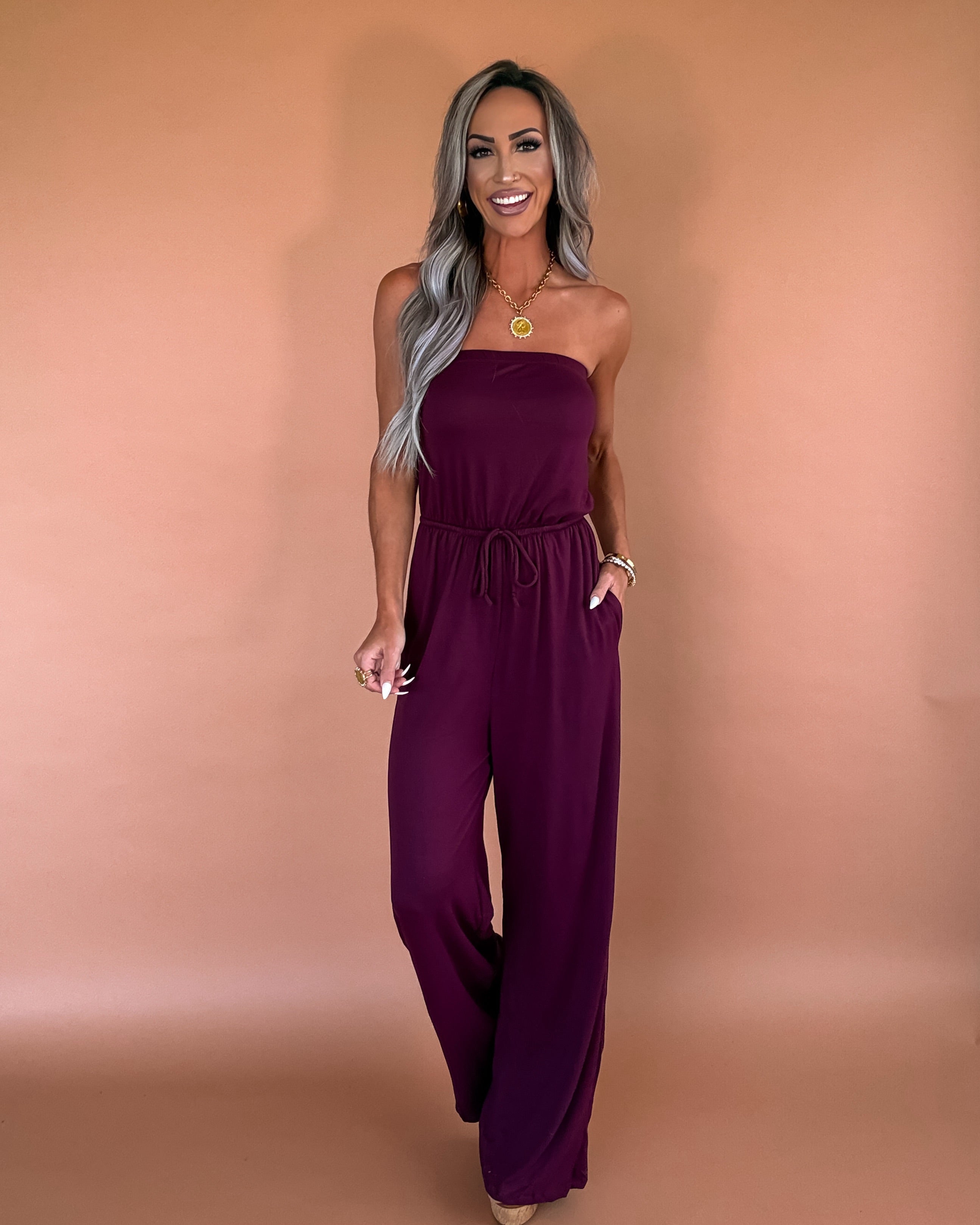 Fig & Flow Wide Leg Tube Jumpsuit