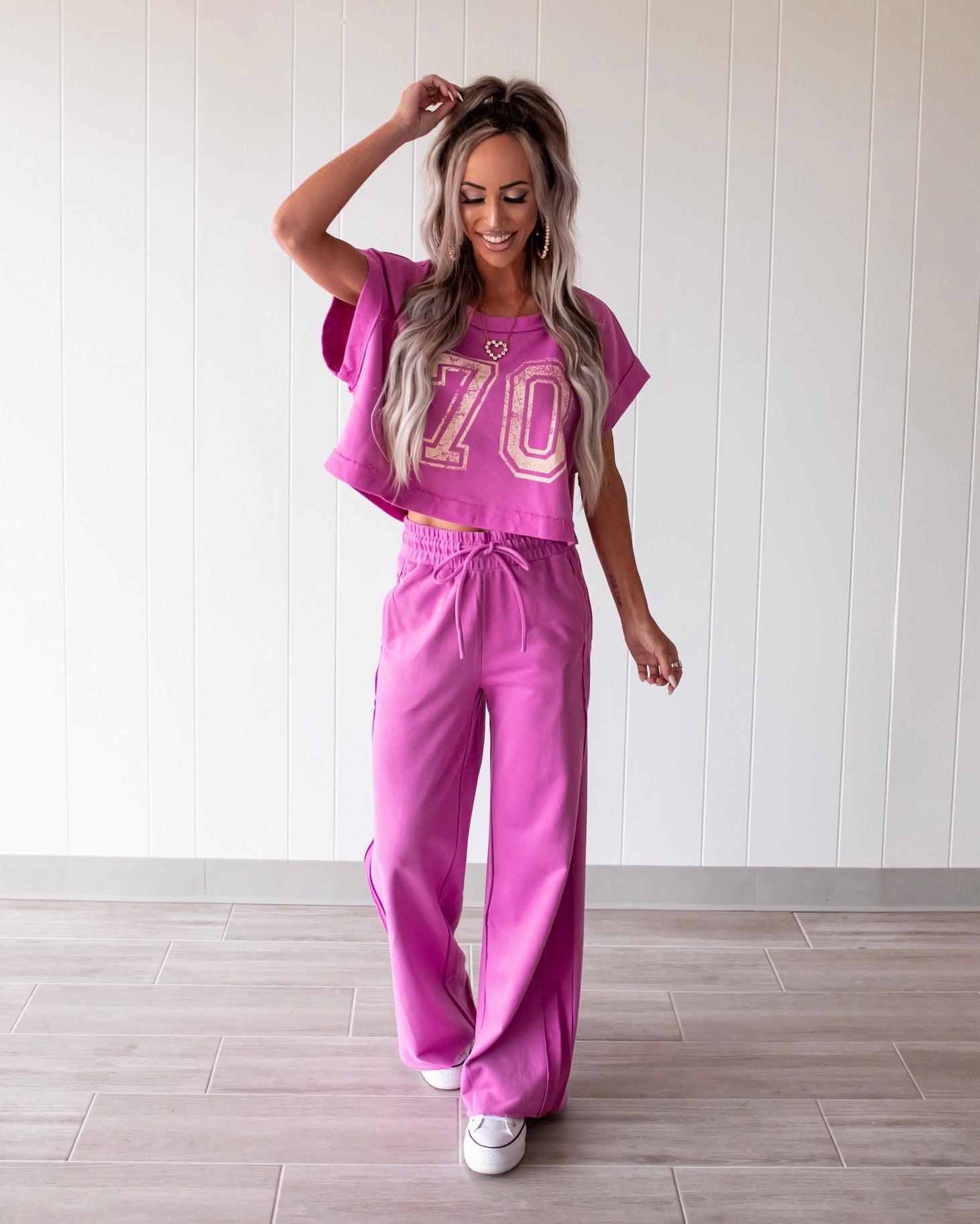 Blushing Blooms Lounge Pants – Orchid