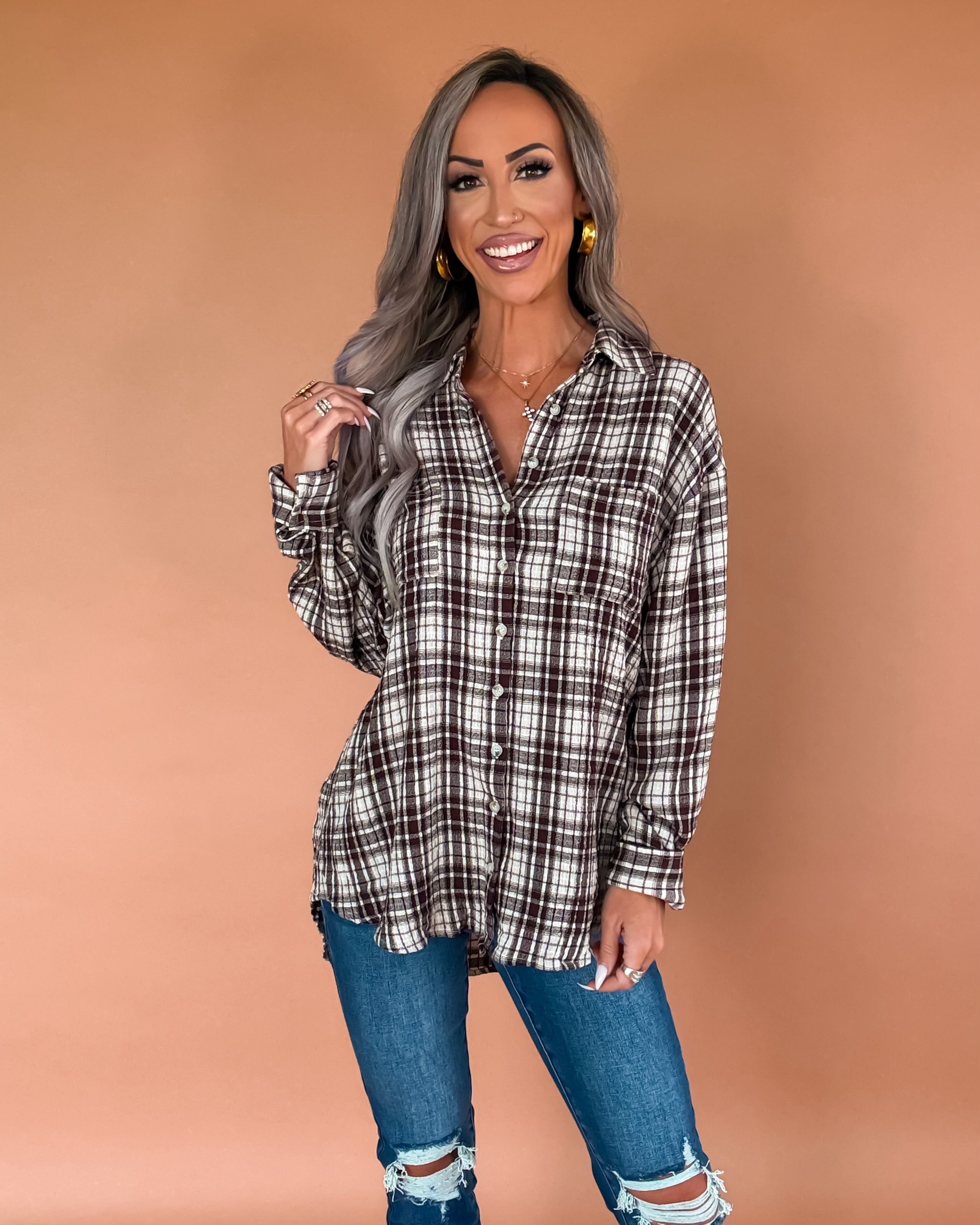 Cocoa Plaid Crush Shirt
