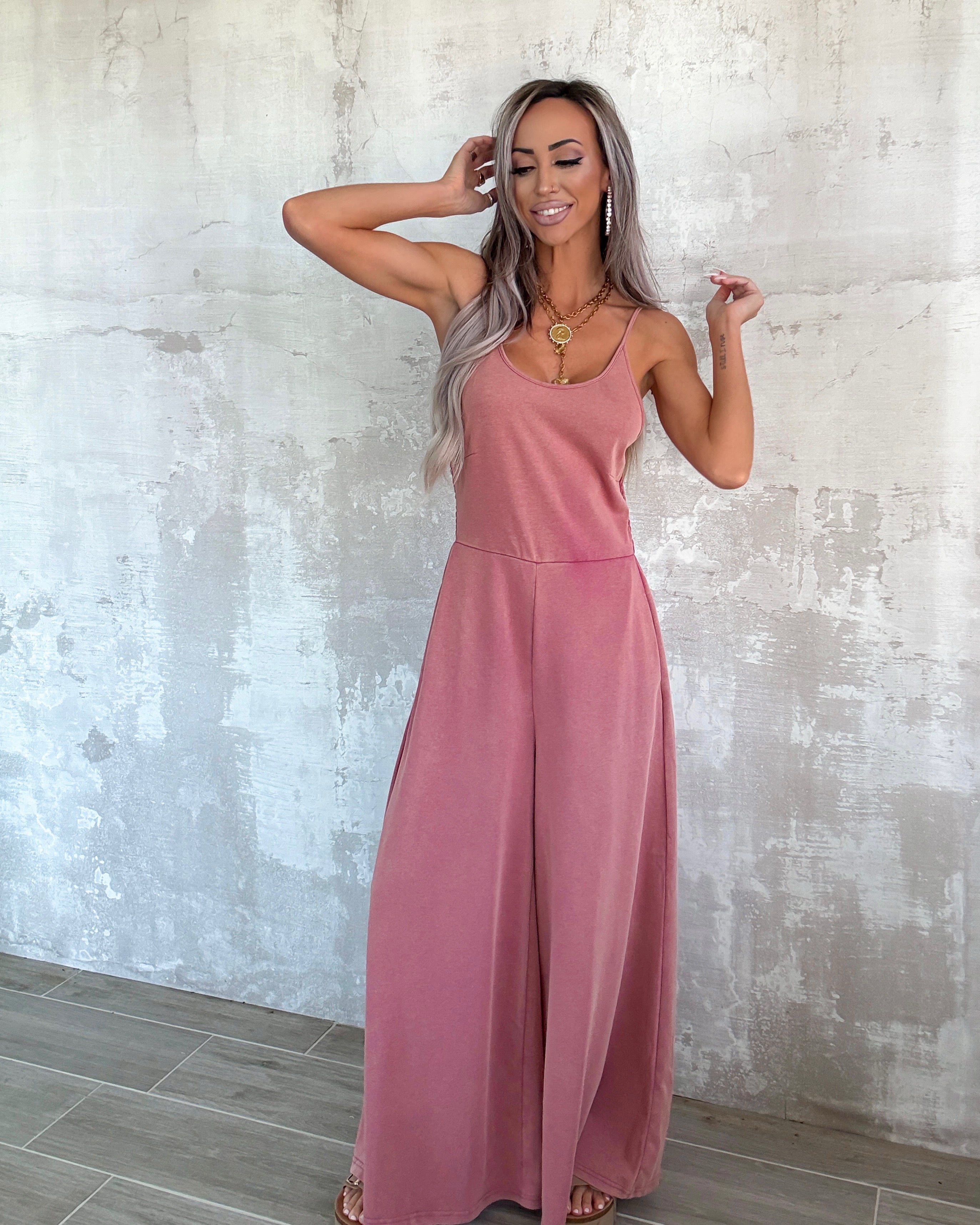 Easy Does It Wide Leg Jumpsuit