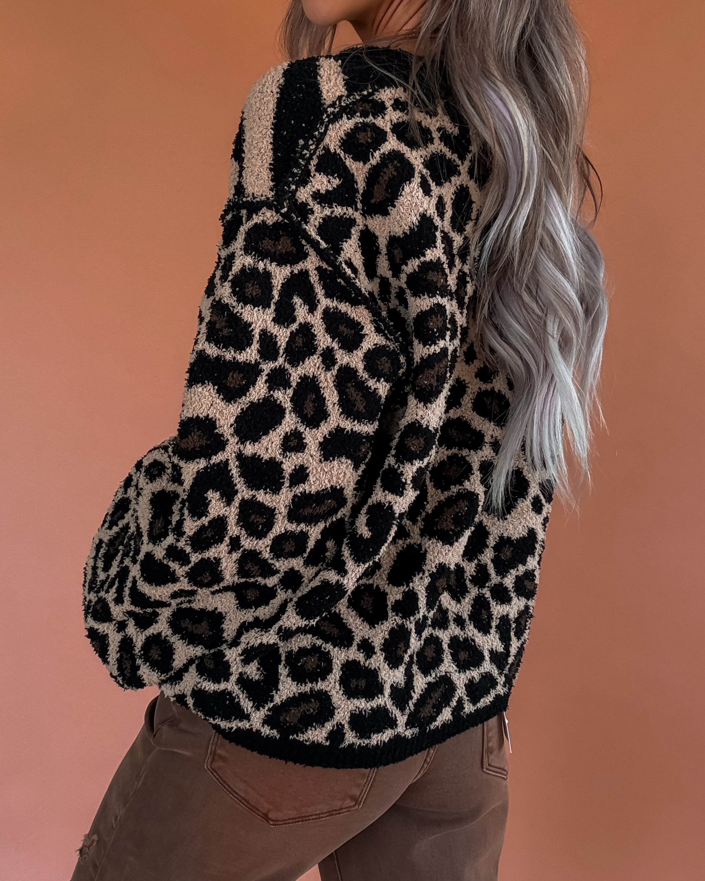 Spotted & Striped Sweater - Black