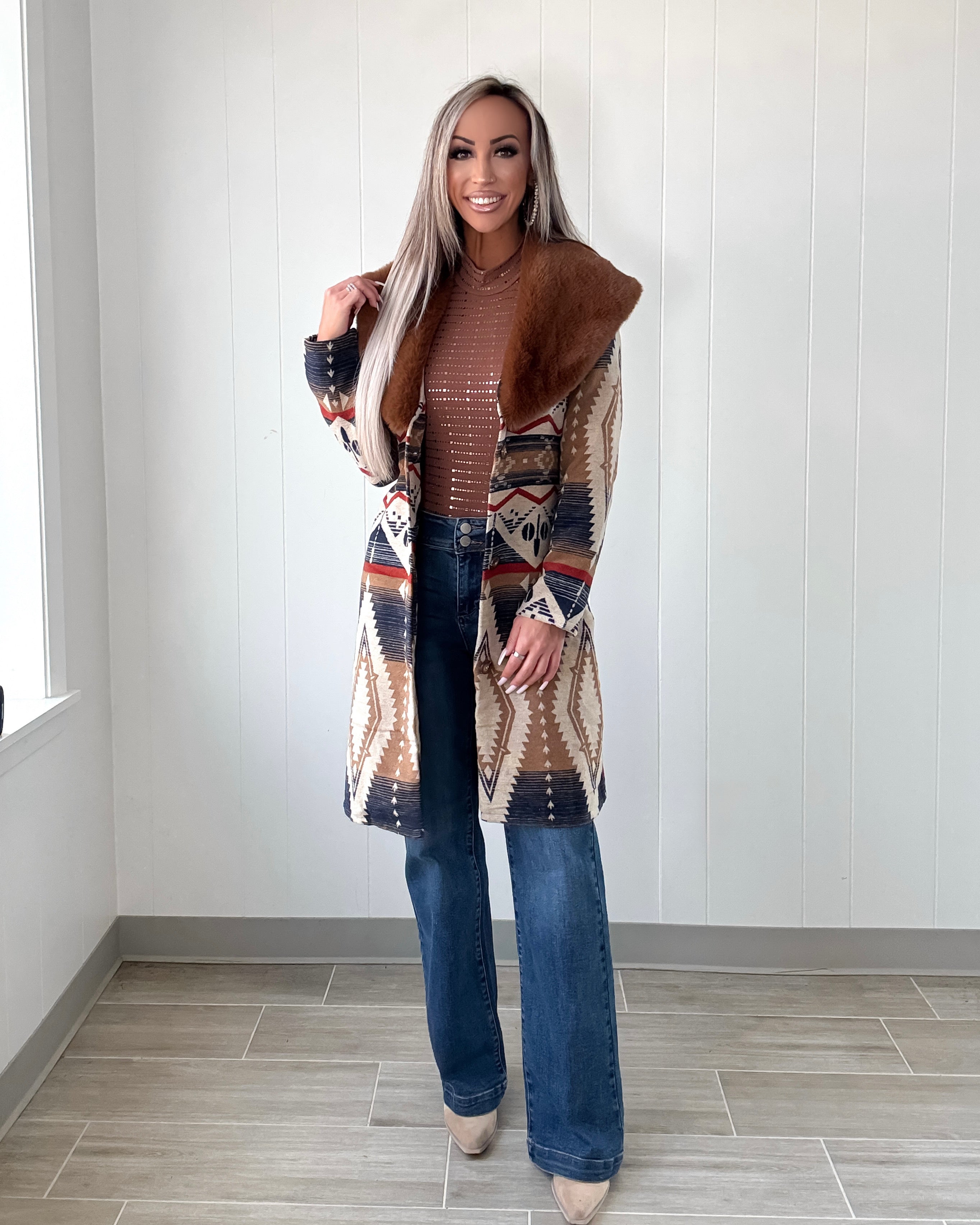 Trailblazer Aztec Jacket - Cream