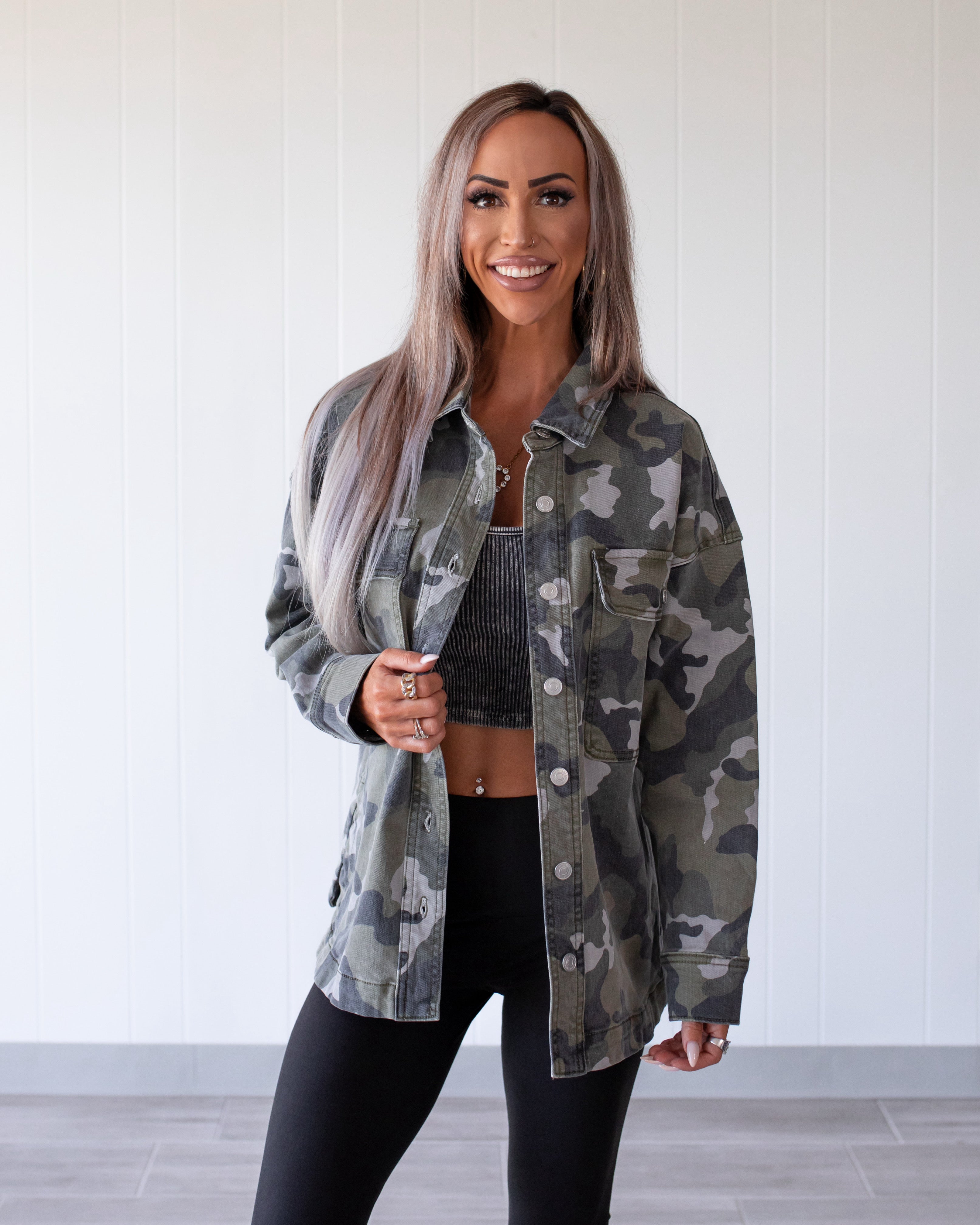 Camo Cutie Denim Jacket