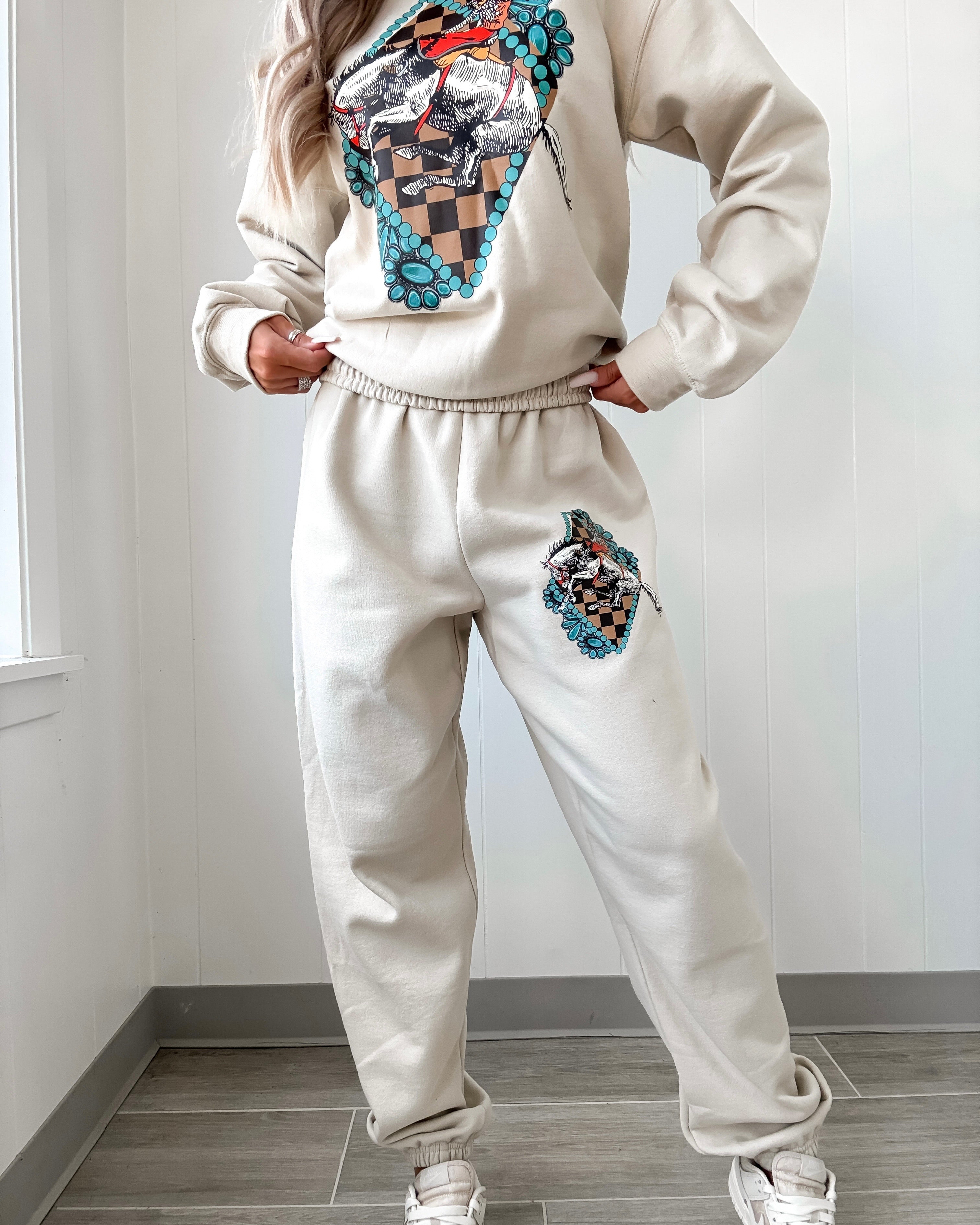 Turquoise Cowboy Sweatshirt