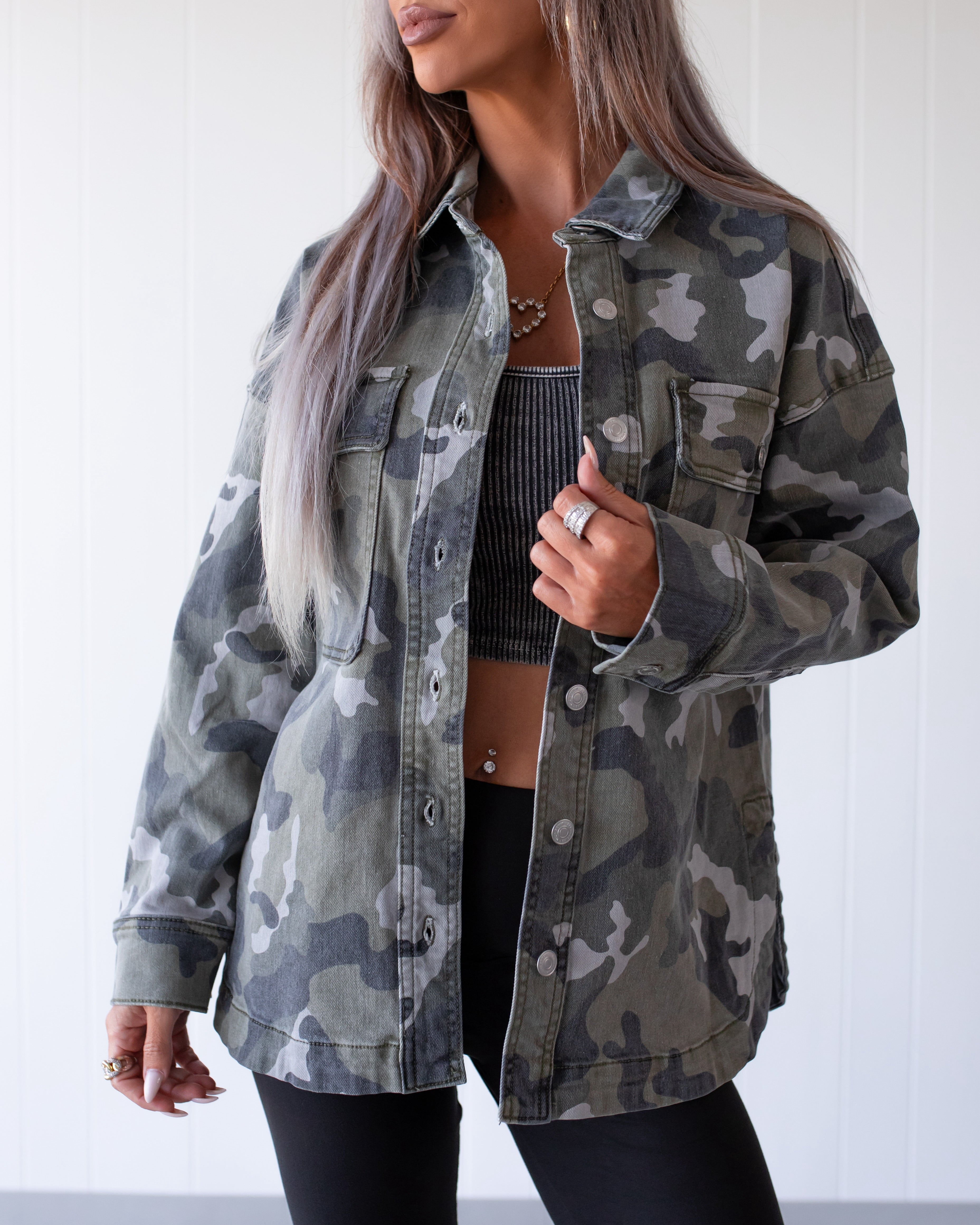 Camo Cutie Denim Jacket