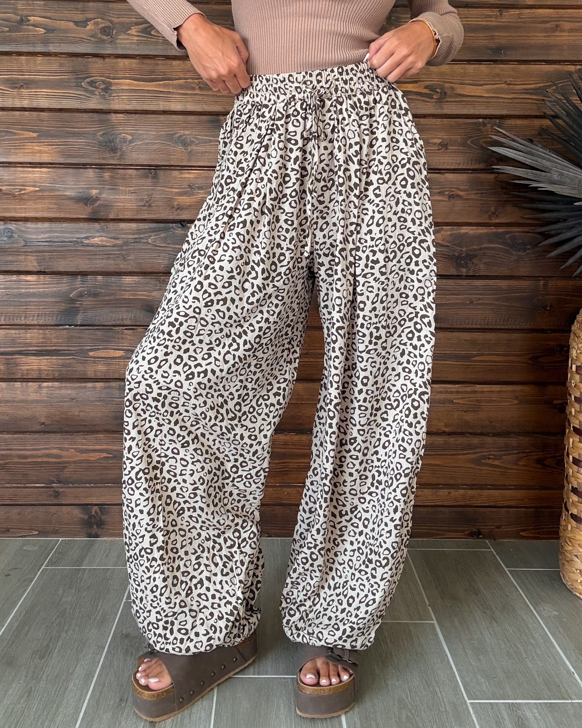 Wild Whimsy Balloon Pants - Leopard
