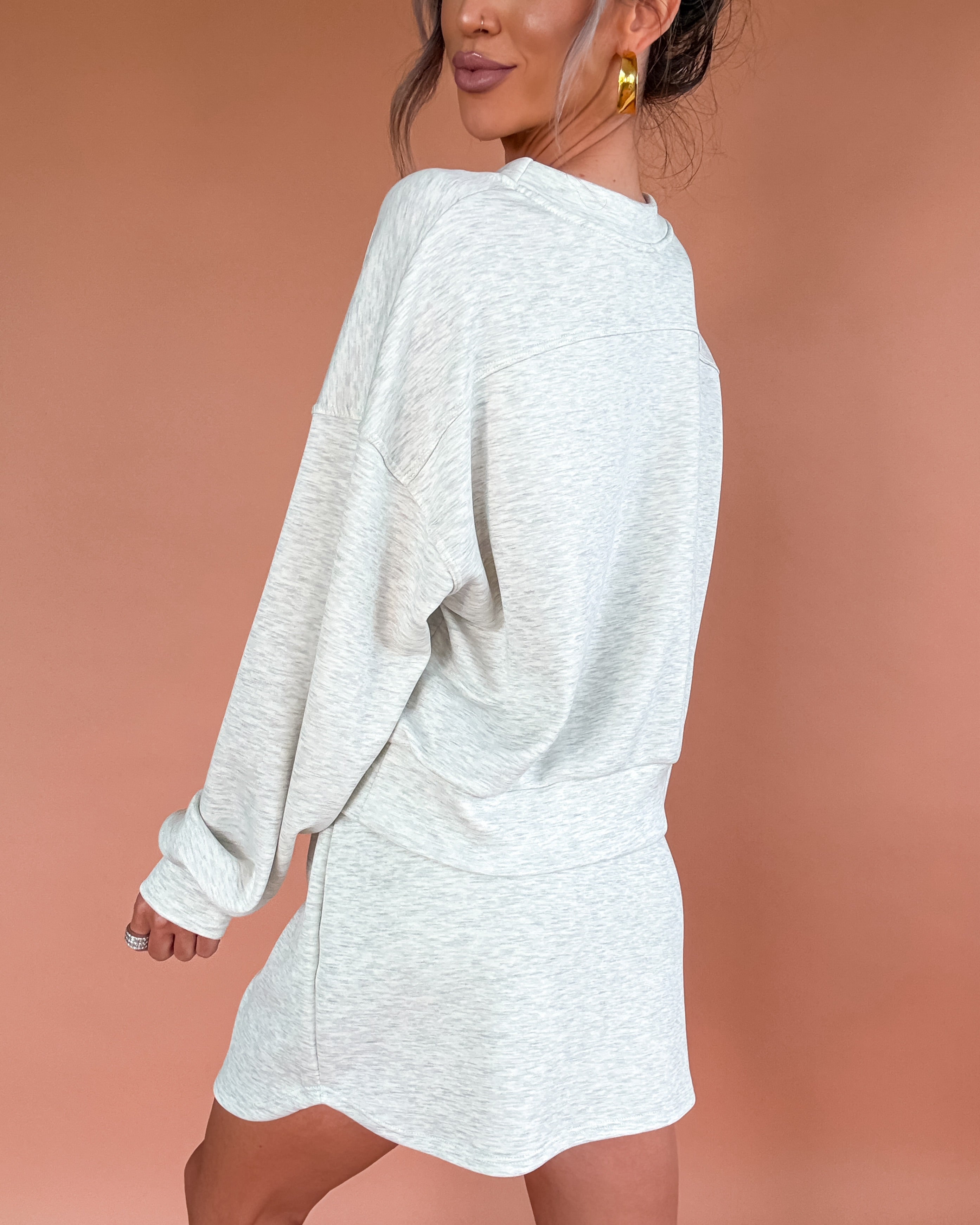 Smooth Theory Long Sleeve Top - Ash Grey