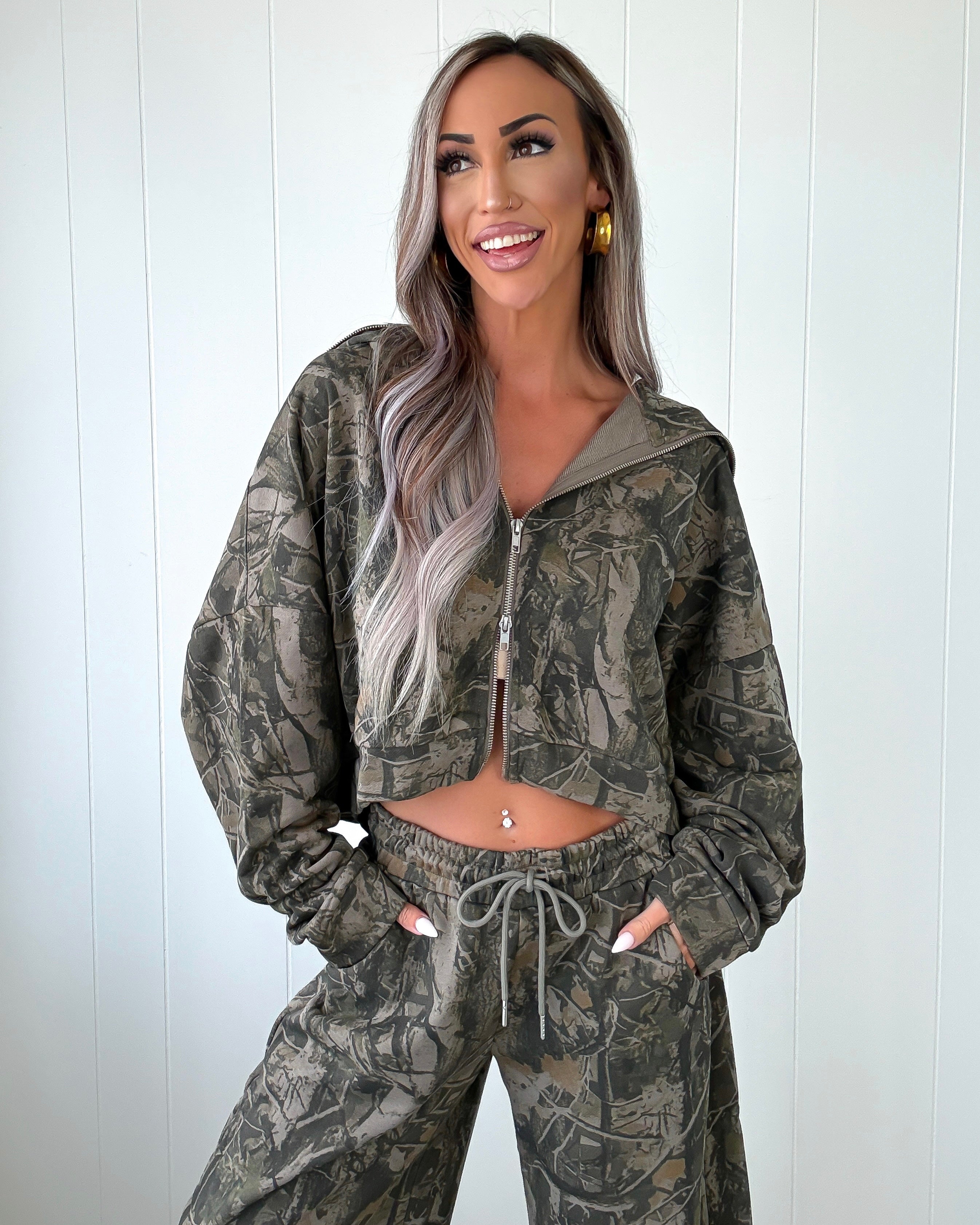 Undercover Olive Zip-Up - Camo