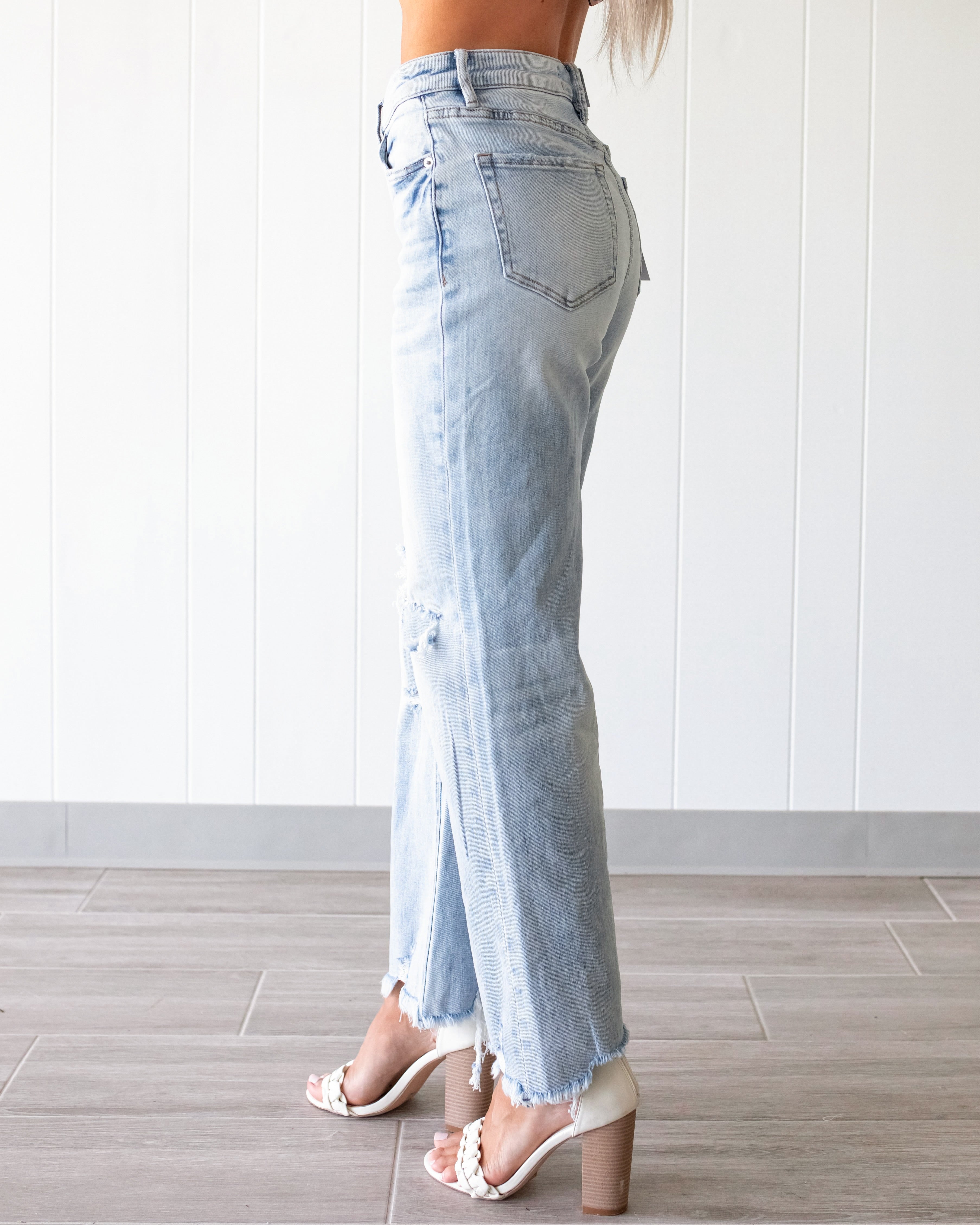 Pixie High Waist Distressed Jeans