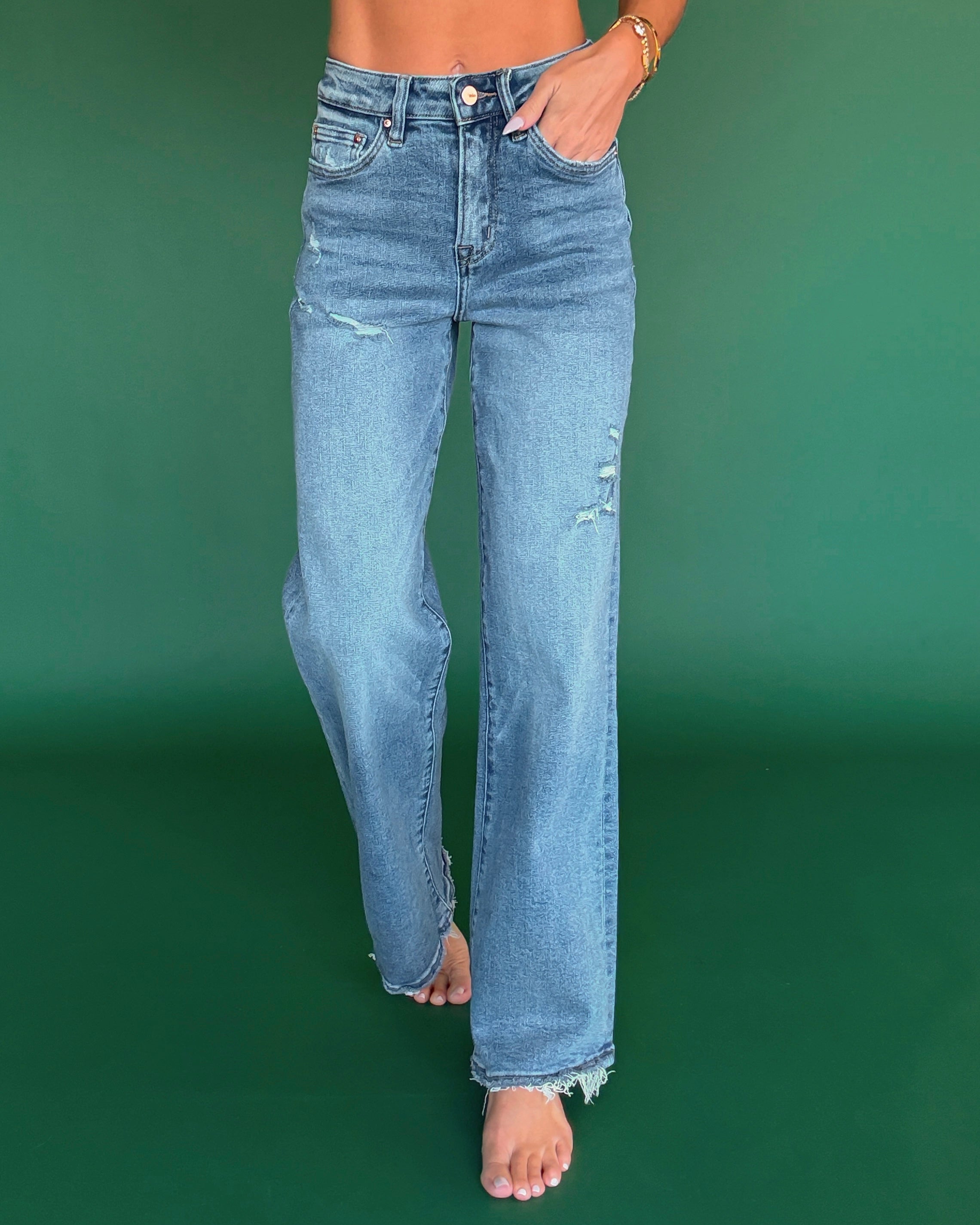 Gracie Wide Leg High Rise Jeans