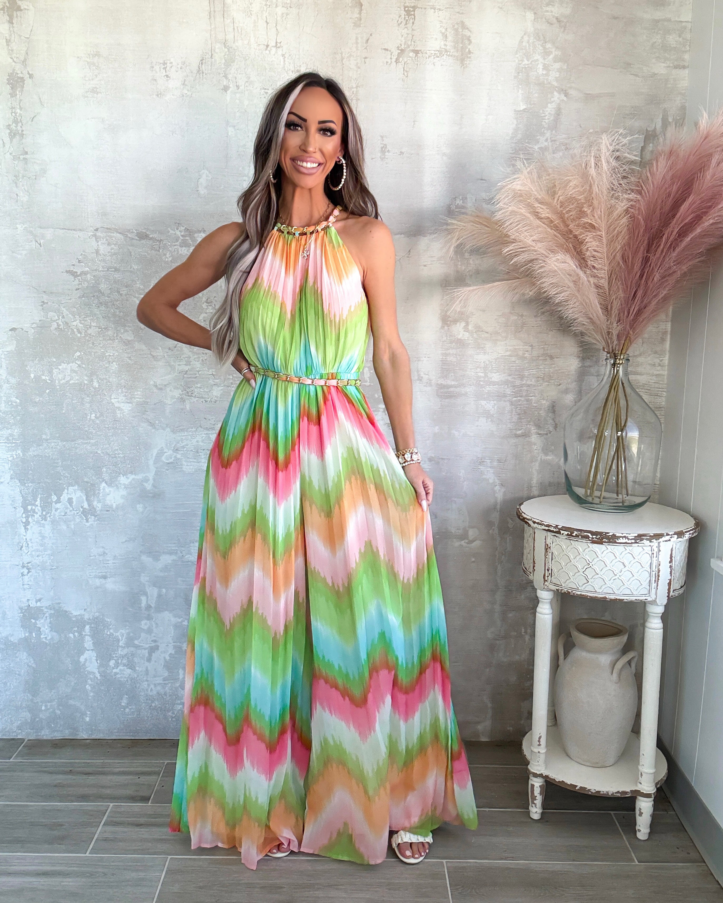 Sunspell Pleated Jumpsuit