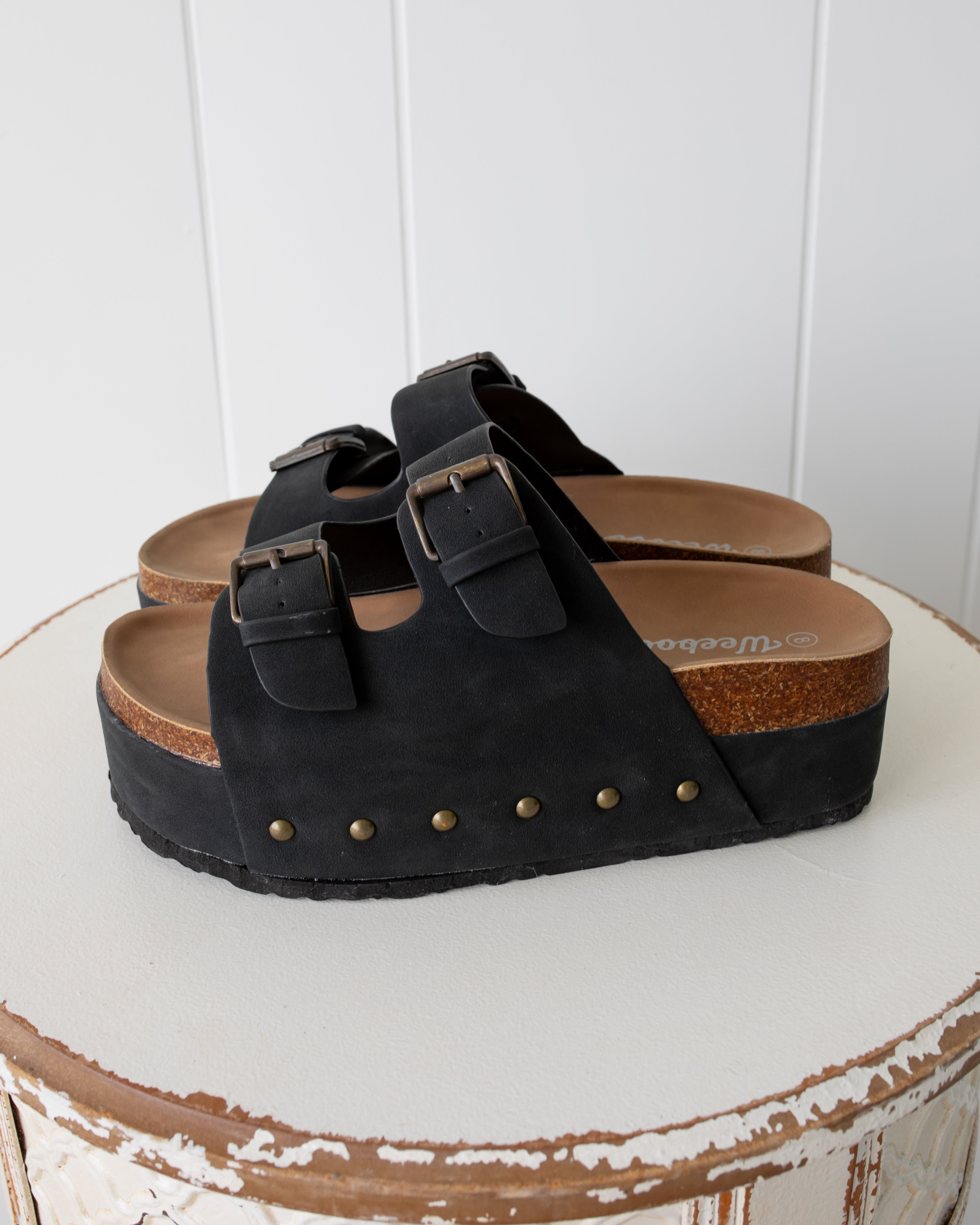 Summery Platform Sandals - Black
