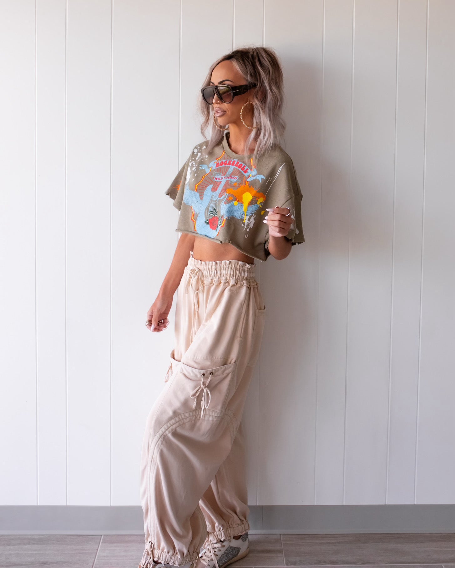 Rosie Balloon Tie Pants - Oat