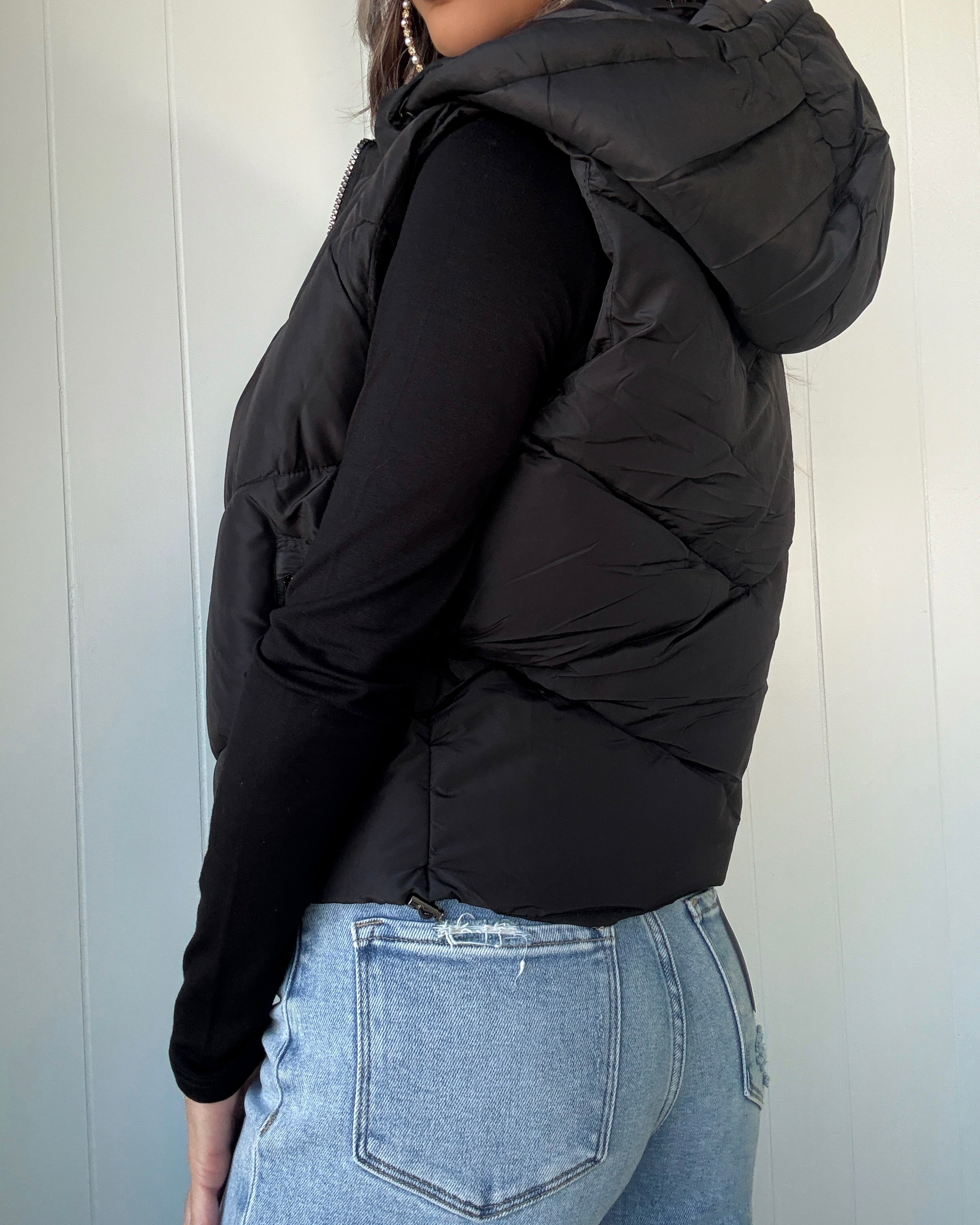 Cold Crush Puffer Vest - Black