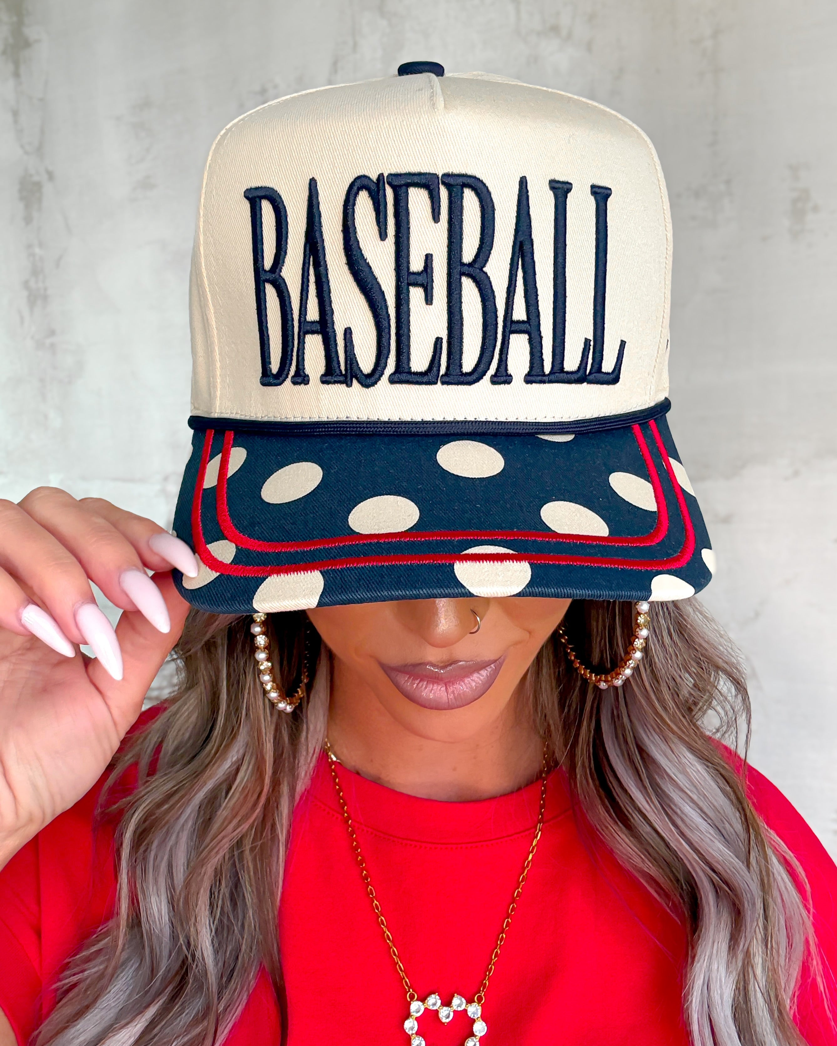 Polka Dot Baseball Hat