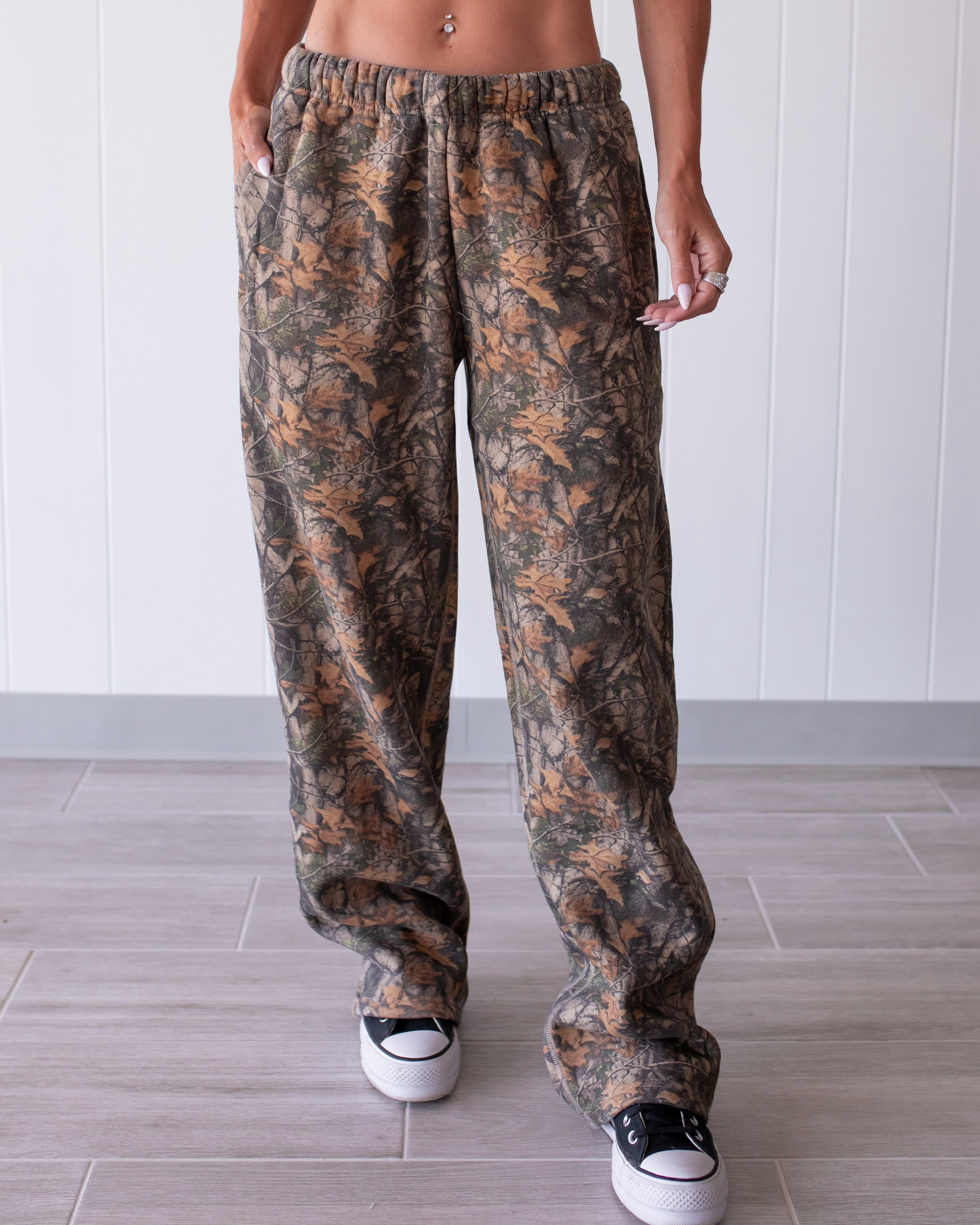 Wild Girl Camo Fleece Sweatpants