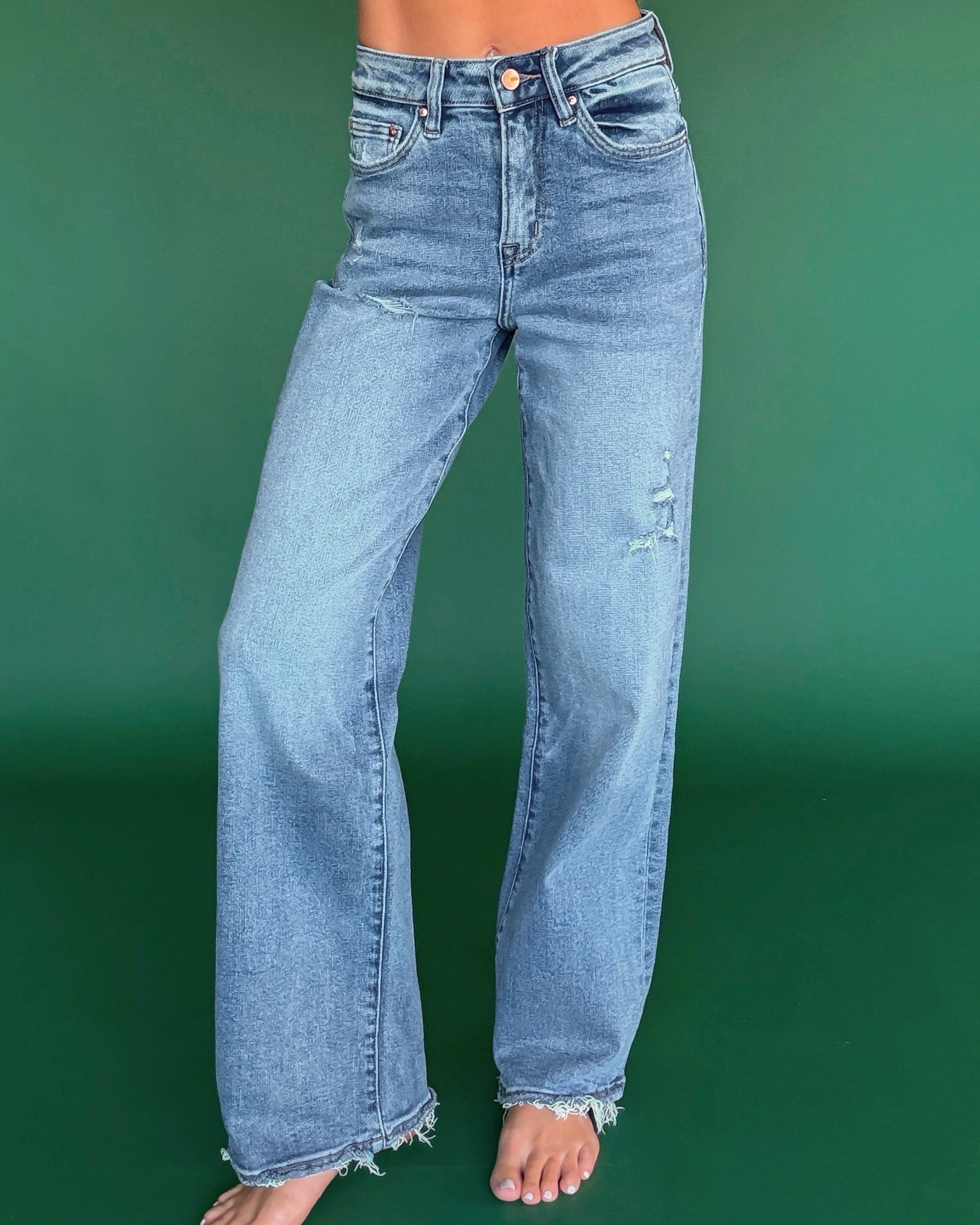 Gracie Wide Leg High Rise Jeans
