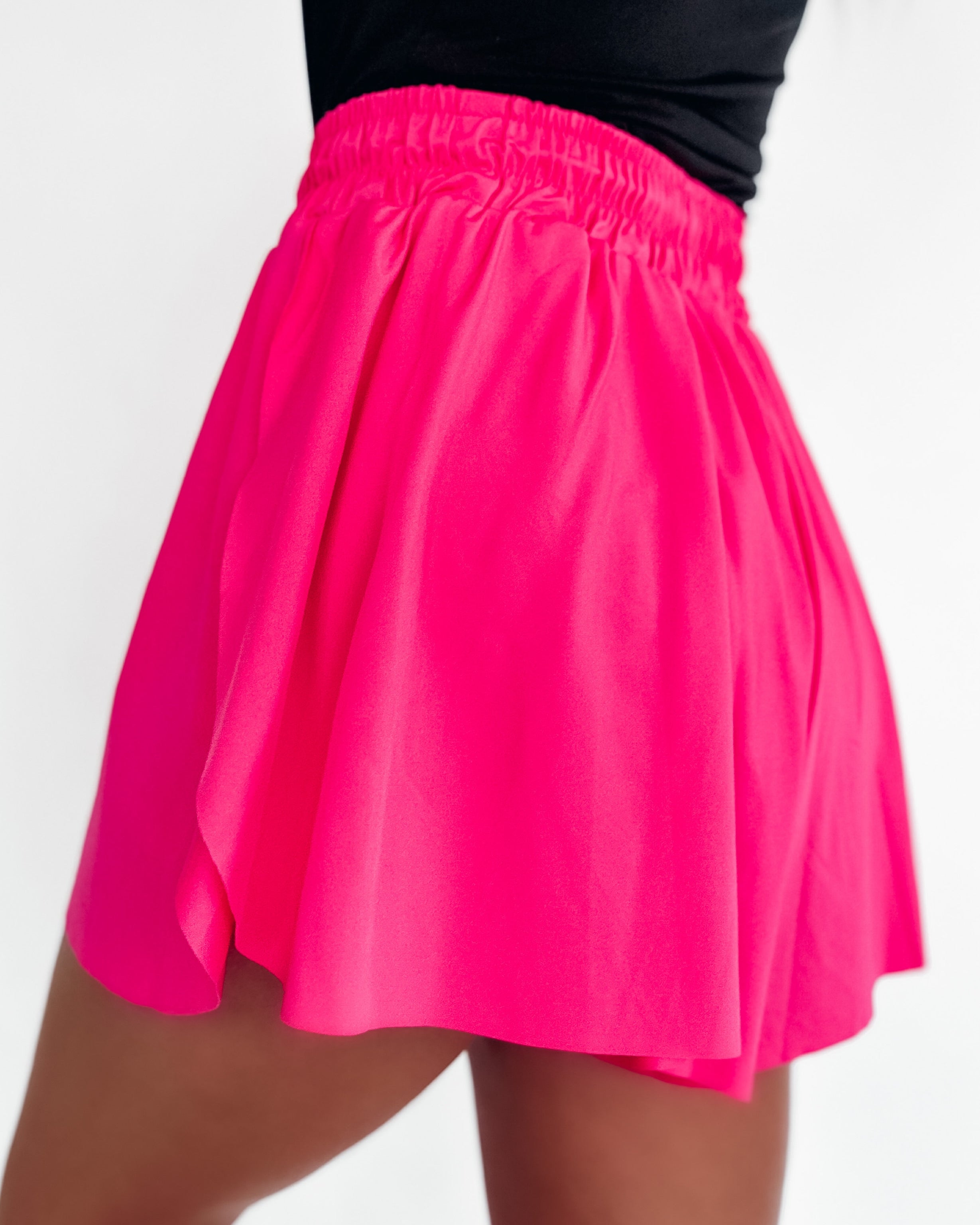 Motion Fusion Layered Shorts - Hot Pink