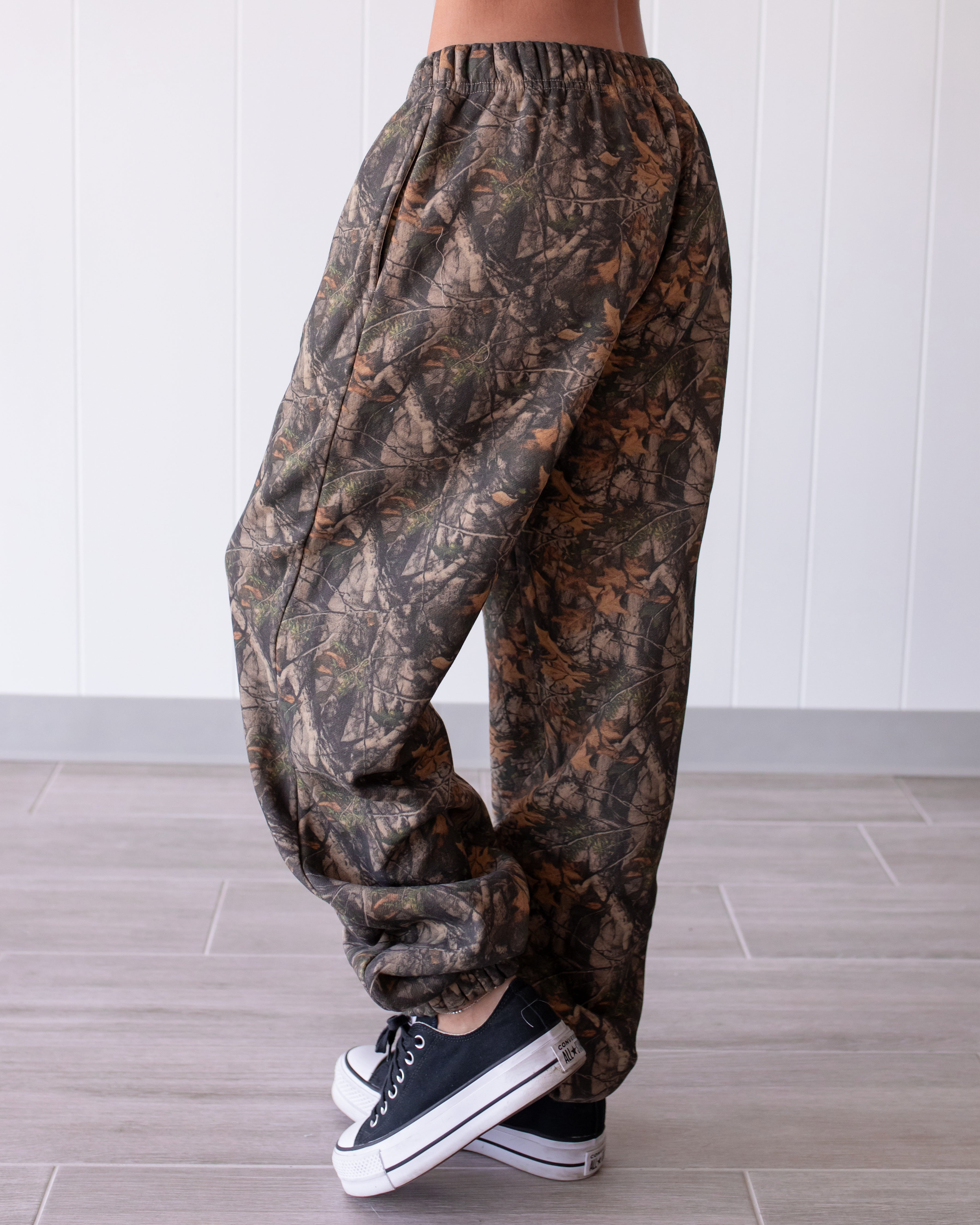 Wild Girl Camo Fleece Joggers