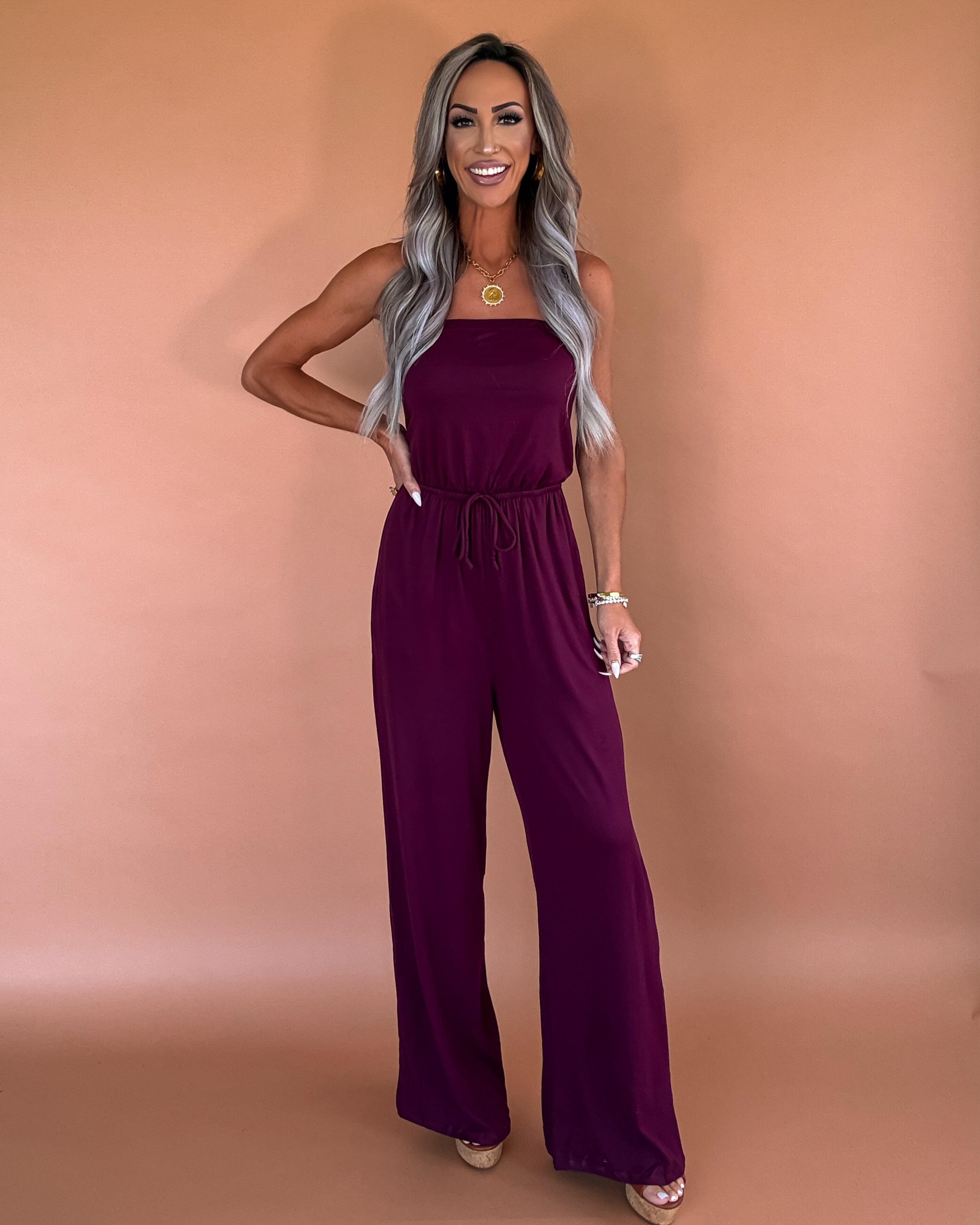 Fig & Flow Wide Leg Tube Jumpsuit