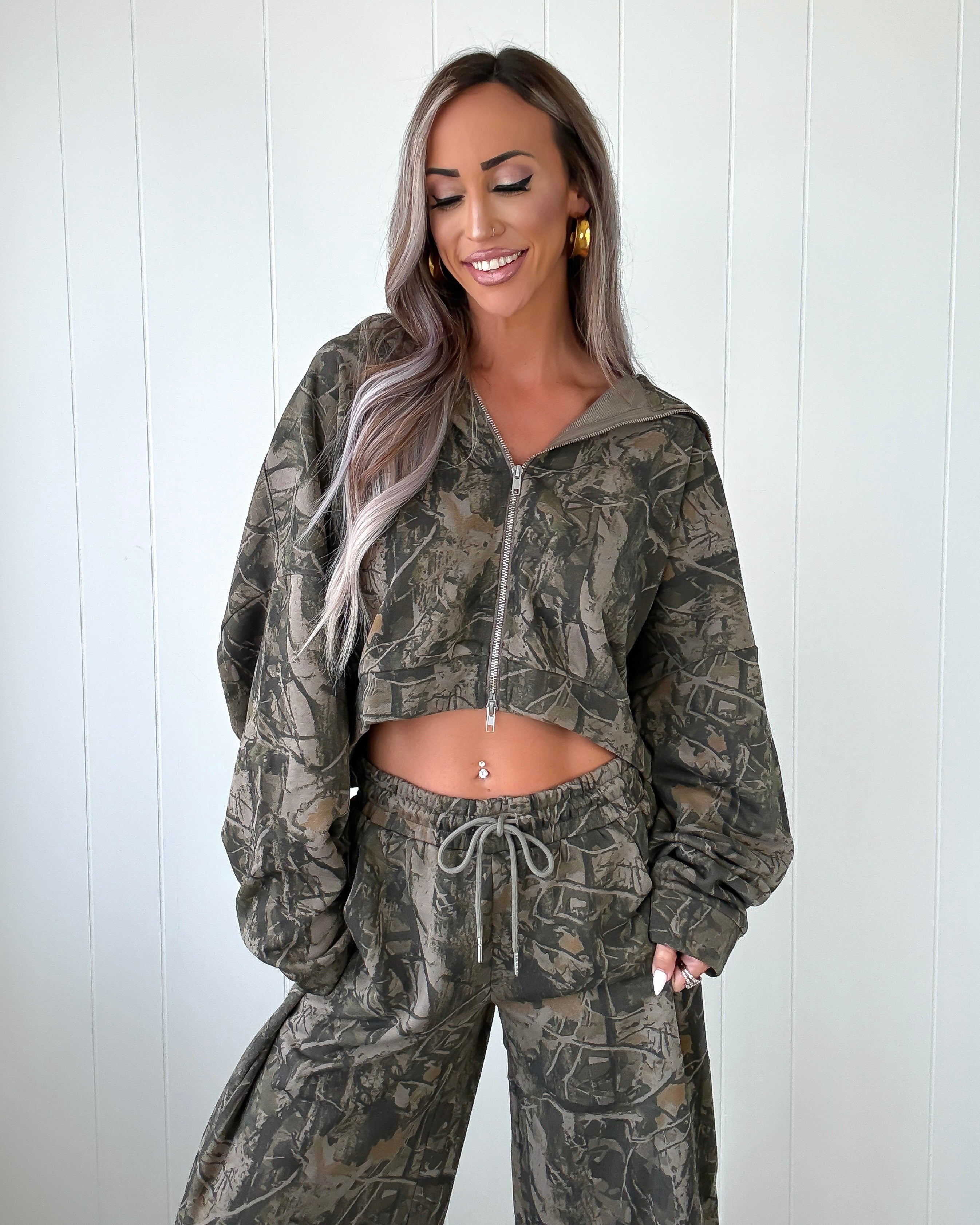 Undercover Olive Zip-Up - Camo
