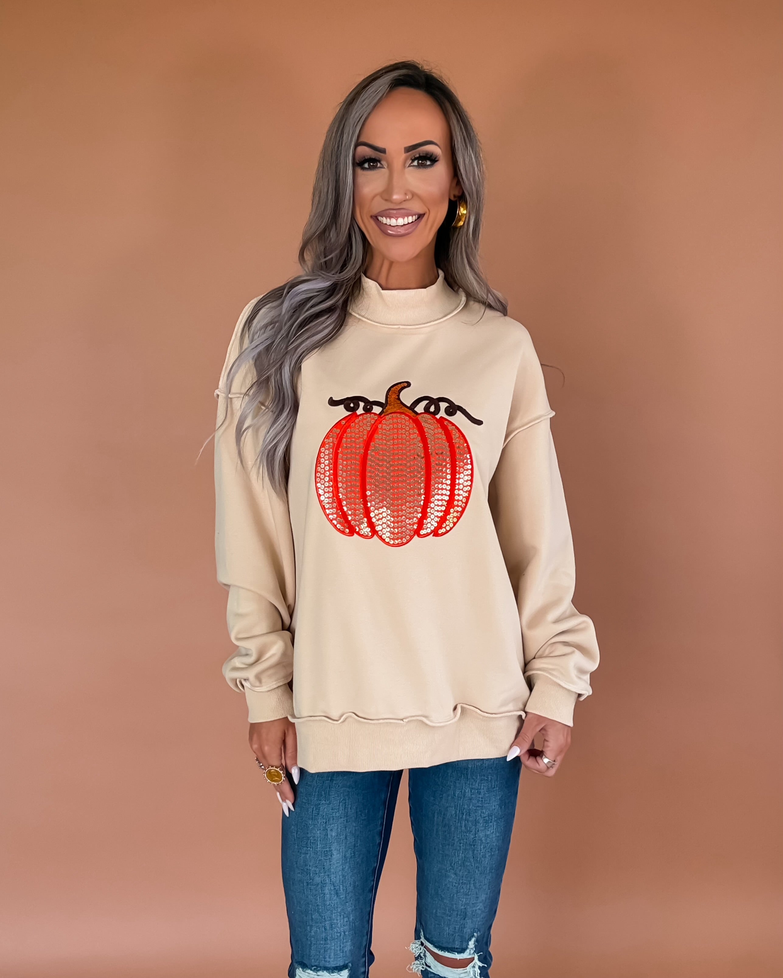 Sparkle Season Pumpkin Sweatshirt