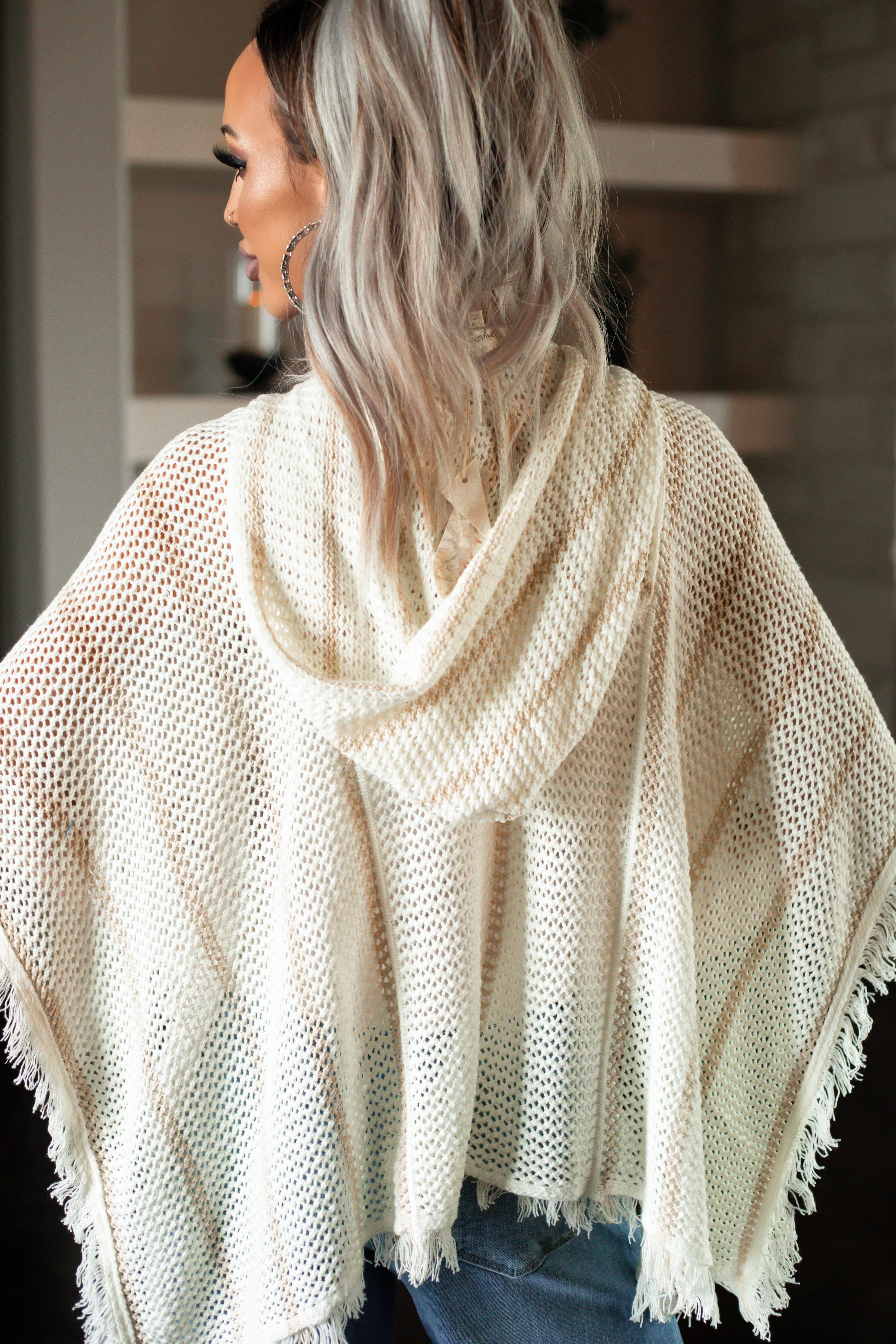 Soft Season Crochet Hoodie - Ivory