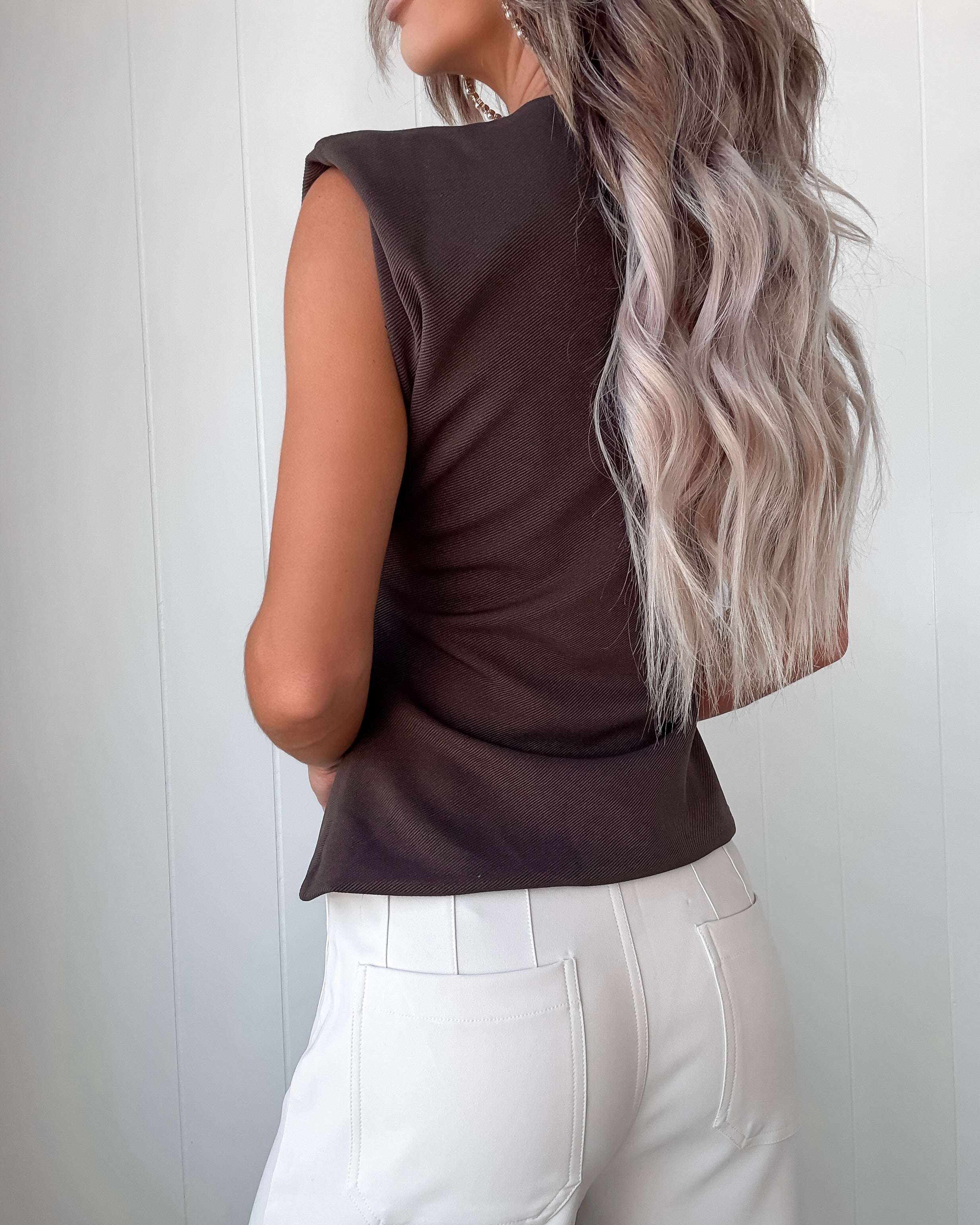 Daily Grind Vest Top - Brown