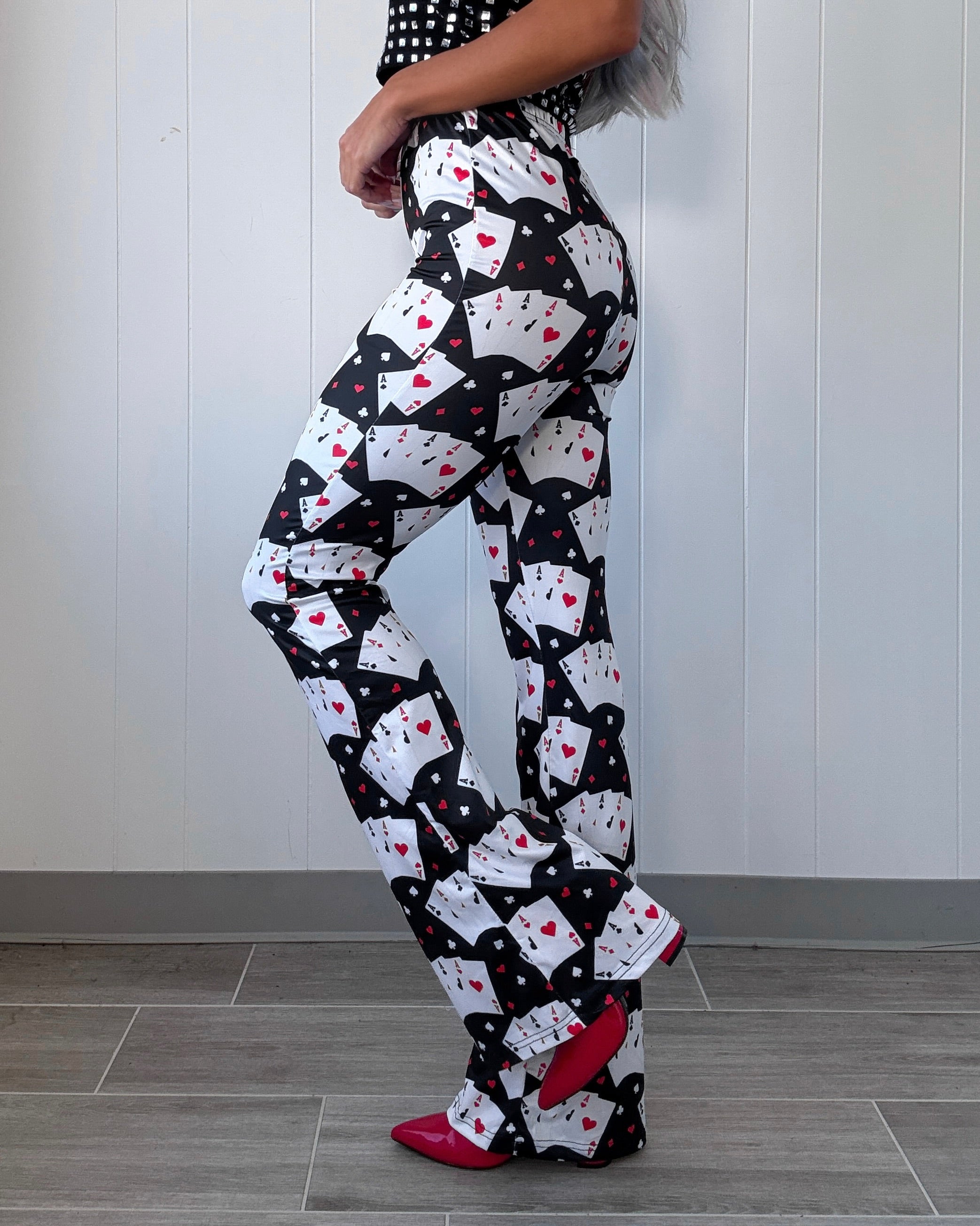 Aces Wild Flare Pants - Black