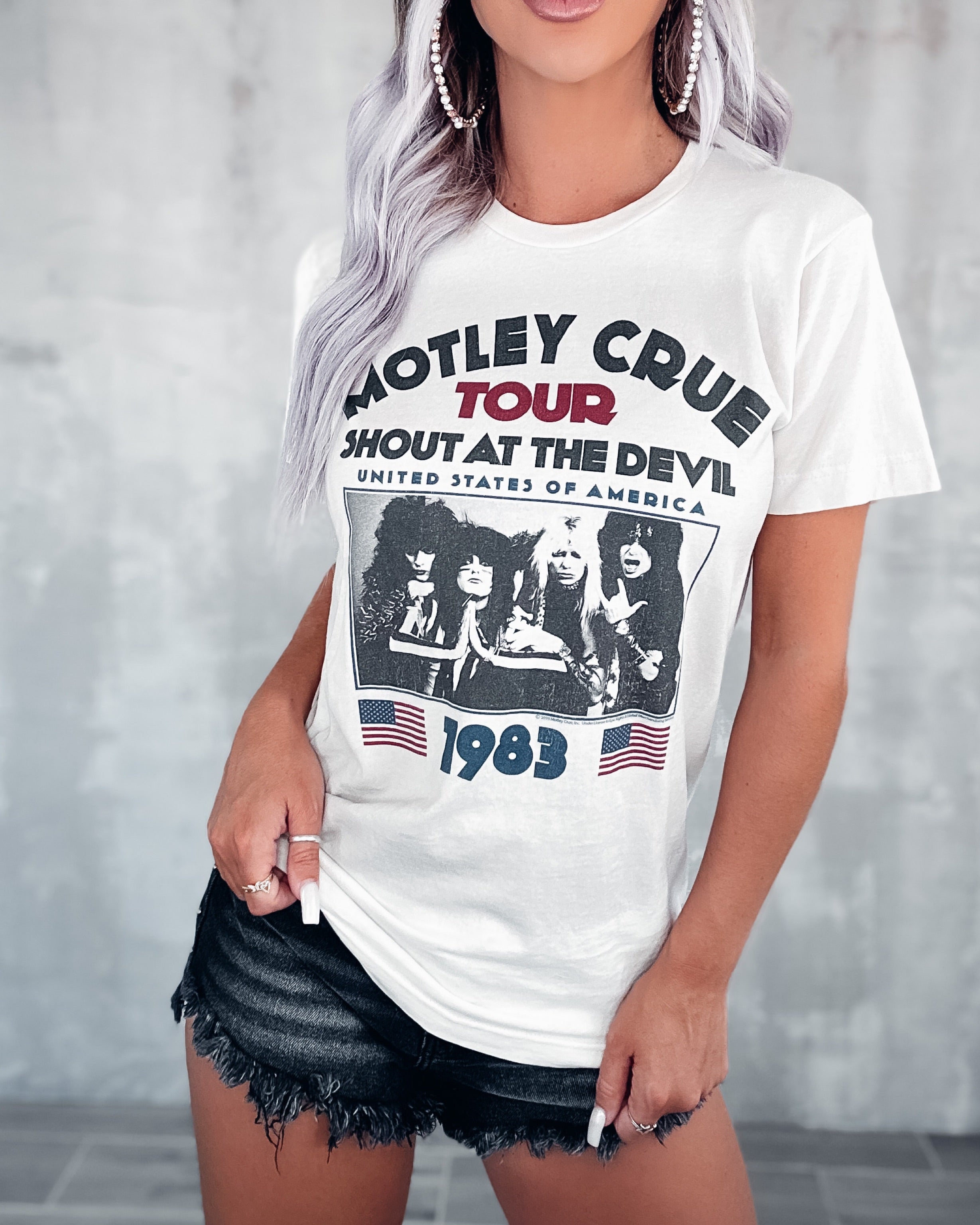 Motley Crue '83 Tour Tee - Bone