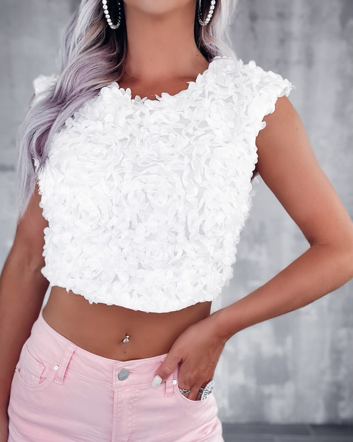 Tie The Knot Open Back Crop Top - White