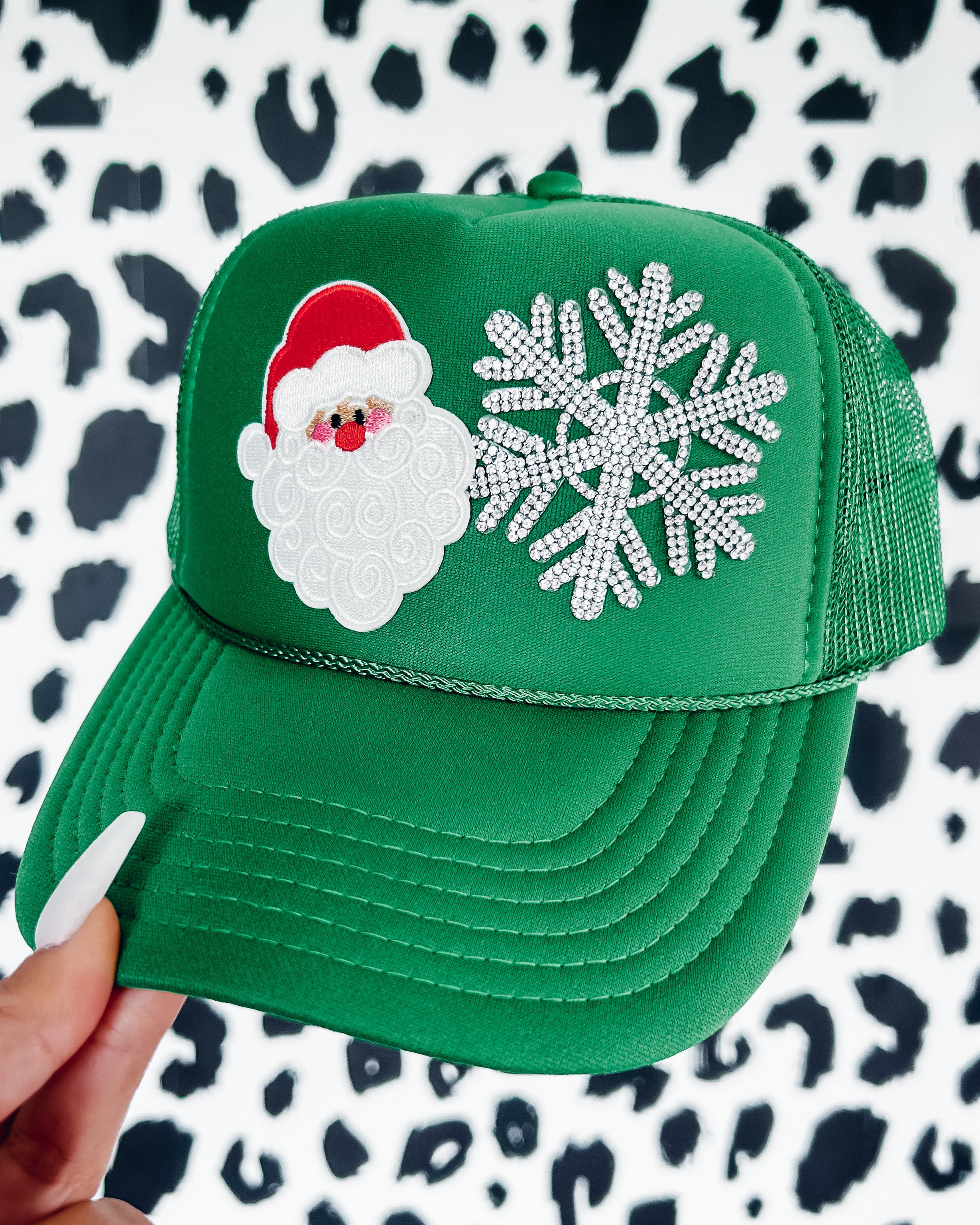 Santa Flurry Trucker Hat - Green
