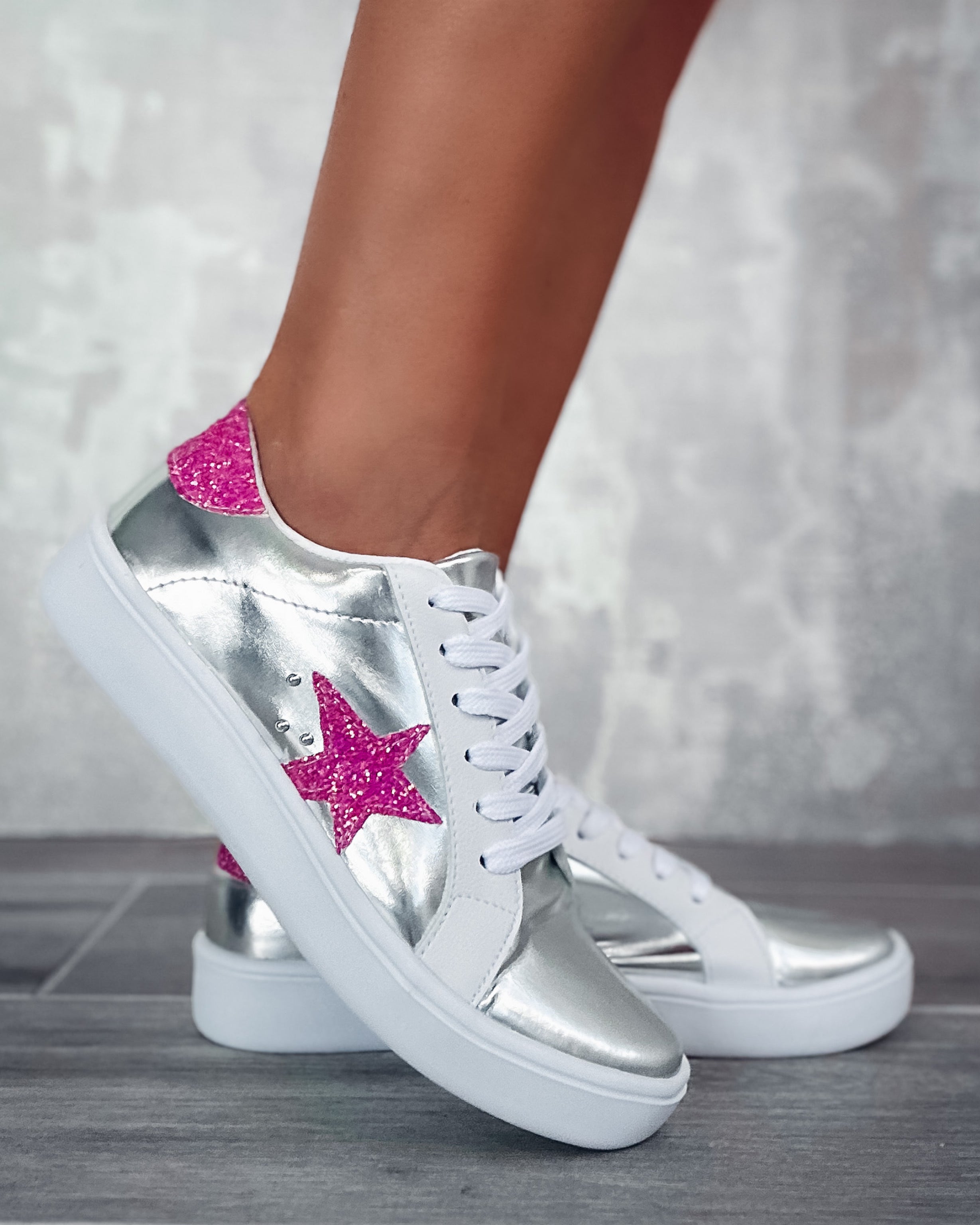 Starstruck Sparkle Sneakers - Silver