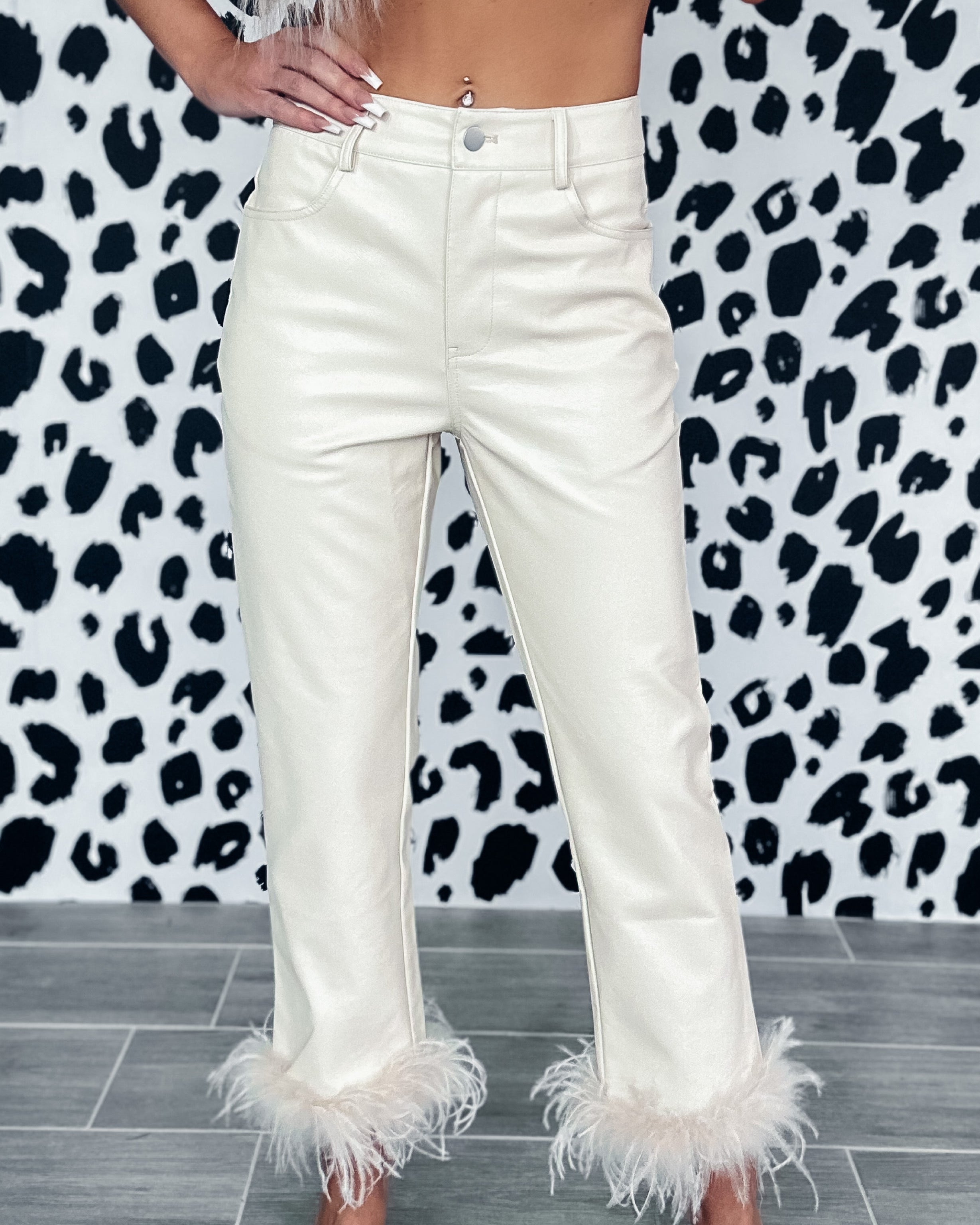 City chic 2025 leather pants